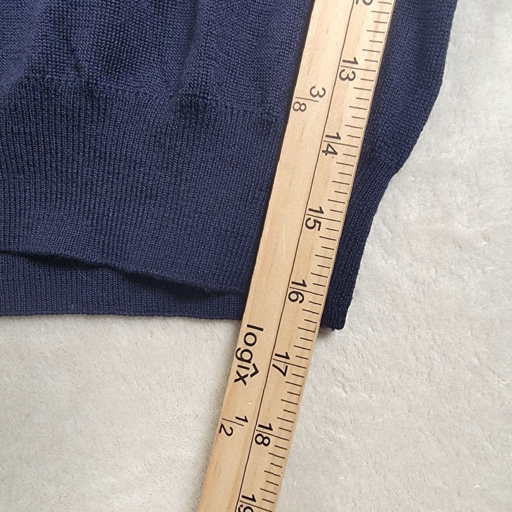 Vintage Visconti Sport Half / Quarter Zip Polo Sweater Men M Blue Cotton 1/4 Zip Knit Pullover Italy Suit Casual Travel Workwear Mens NWOT Size US M / EU 48-50 / 2 - 6 Thumbnail