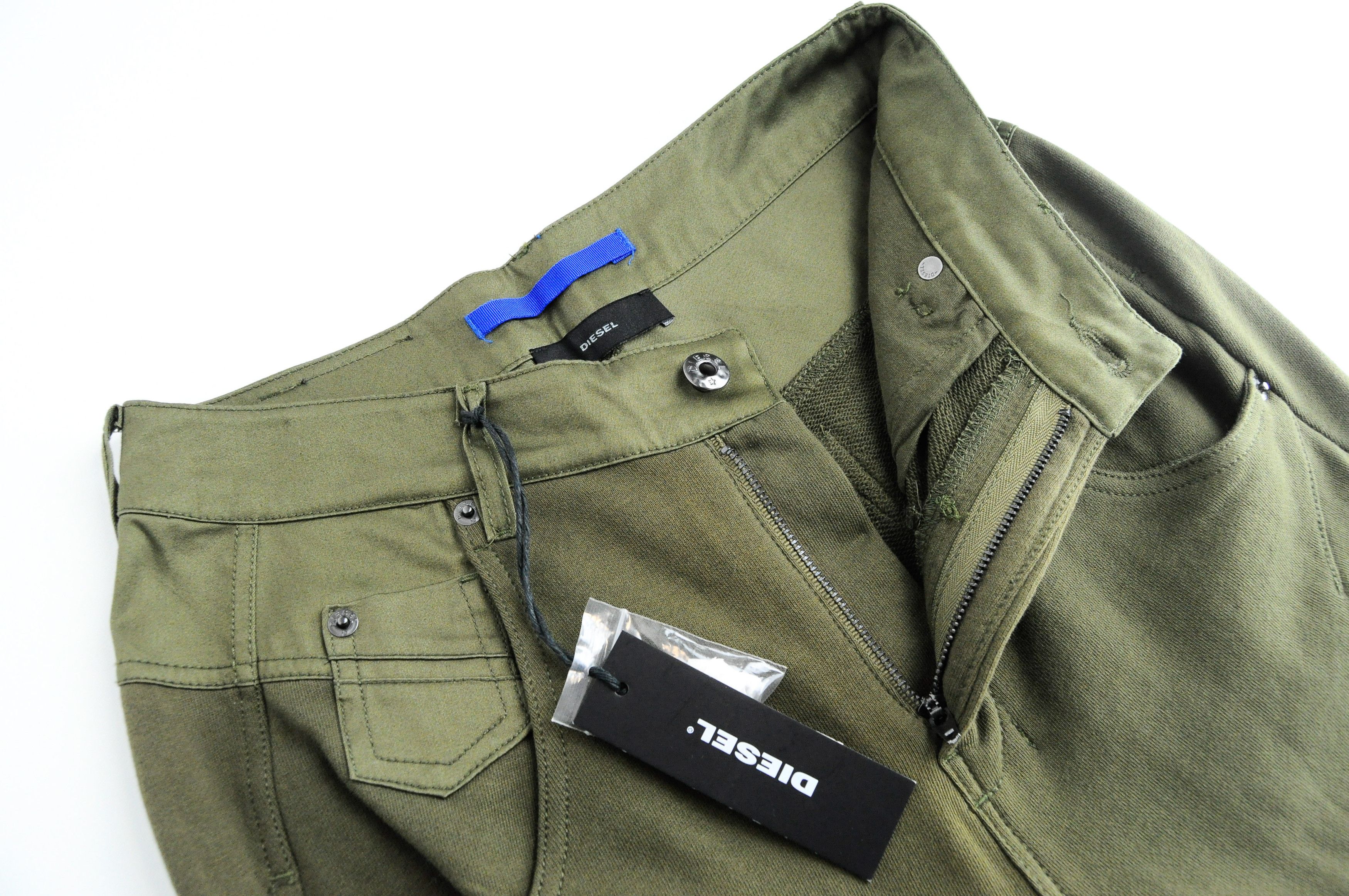 Diesel FAYZA-AA 0EALI 24 Olive Green Boyfriend Jogger 54985 Size 24" / US 00 / IT 34 - 4 Thumbnail