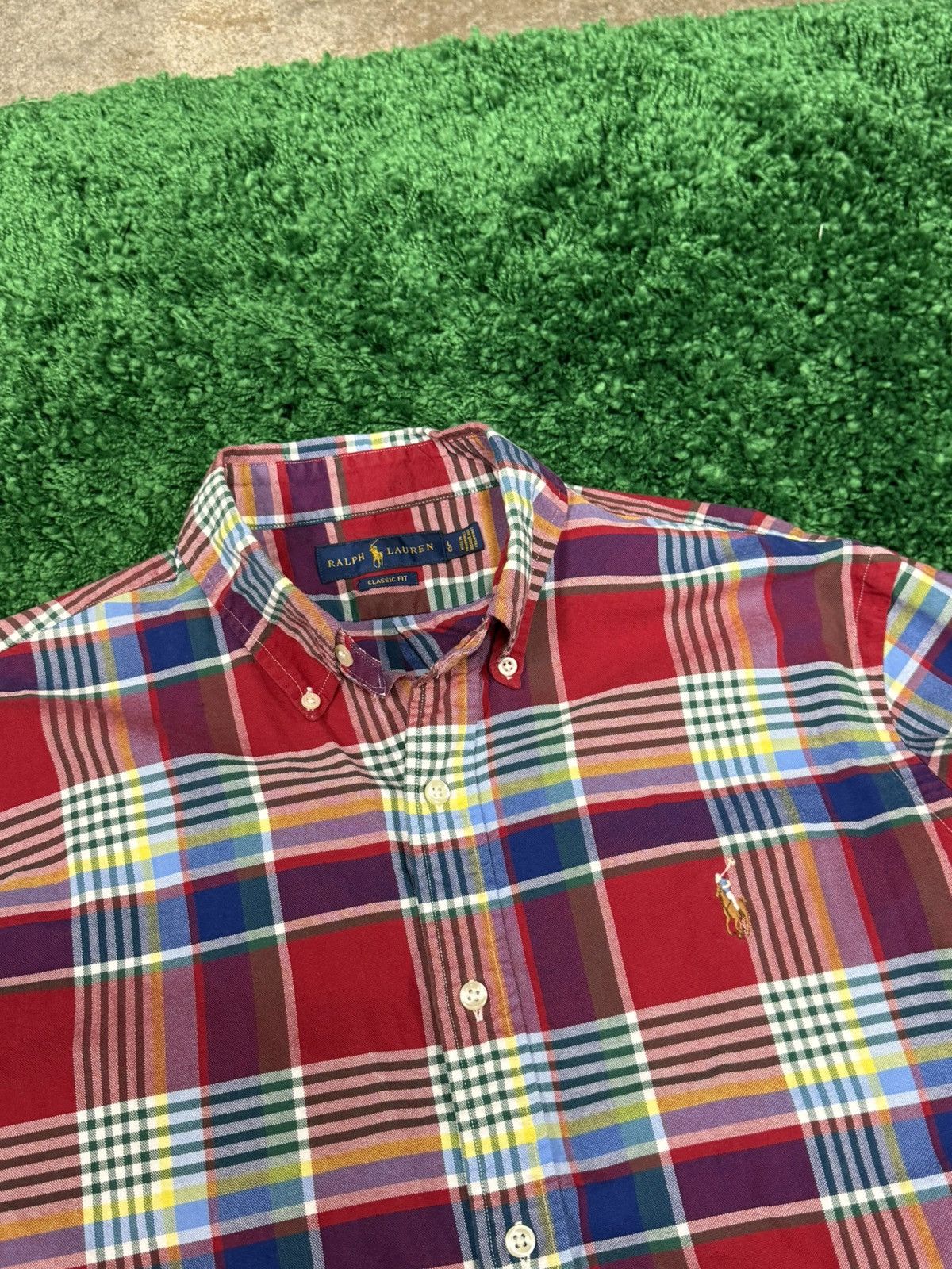 Polo Ralph Lauren Polo Ralph Lauren Plaid Flannel Logo Shirt PRL Large Size US L / EU 52-54 / 3 - 4 Thumbnail