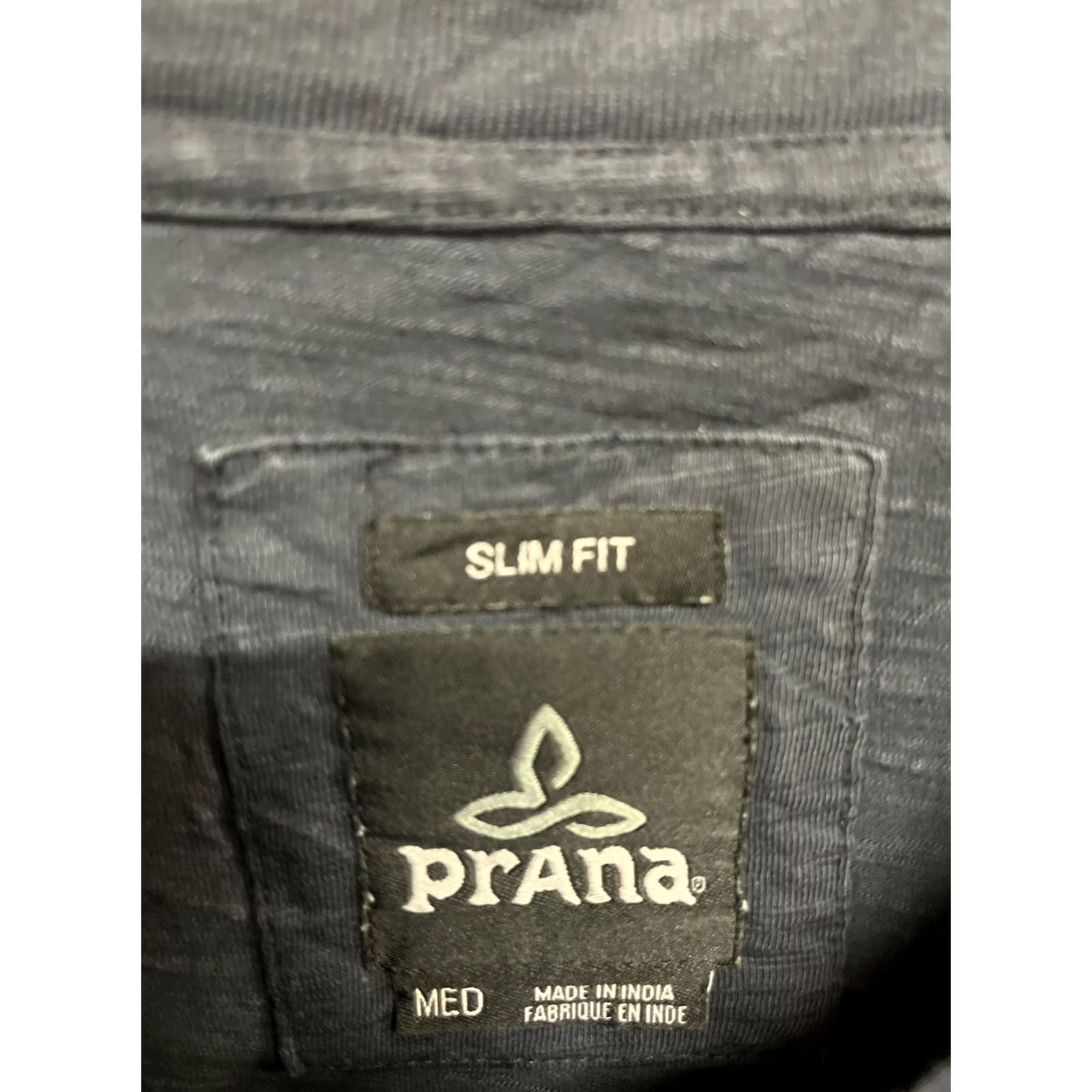 Prana Mens prAna Pocket T Shirt Crewneck Slim Fit Blue Camping Print Campfire Tent M Size US M / EU 48-50 / 2 - 3 Thumbnail