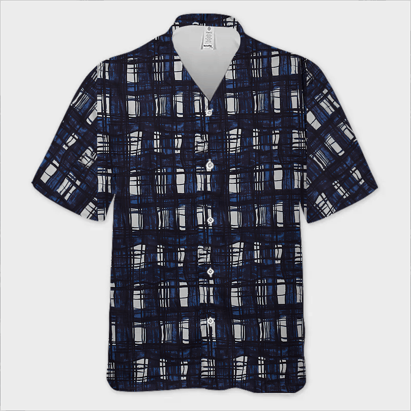 The Unbranded Brand Men's Blue Madras Check Pattern Shirt Size US M / EU 48-50 / 2 - 2 Thumbnail