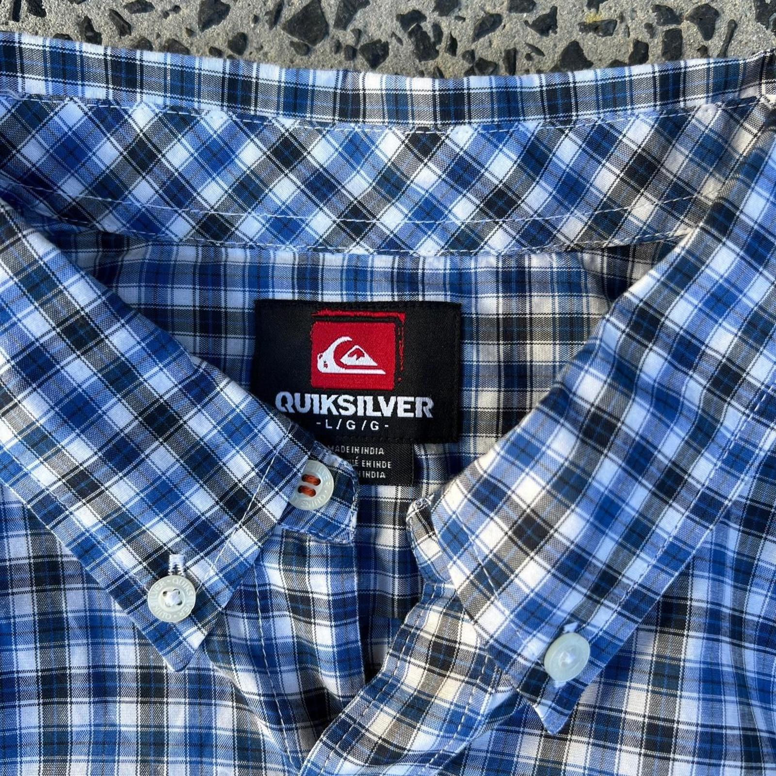 Quiksilver Quiksilver Men's Blue and Multi Shirt Size US L / EU 52-54 / 3 - 3 Thumbnail
