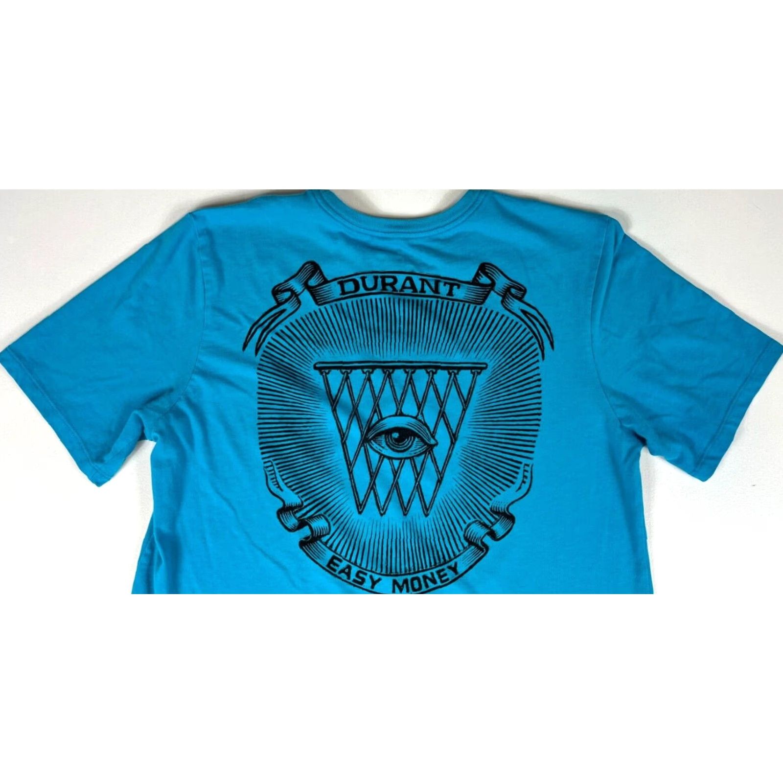 Nike Nike KD Kevin Durant Easy Money T-Shirt - Size M - Blue - Men - 2015 - Double-Sided Graphic Print - Nike Dri-FIT - Short Sleeve Crew Neck Shirt Size US M / EU 48-50 / 2 - 3 Thumbnail