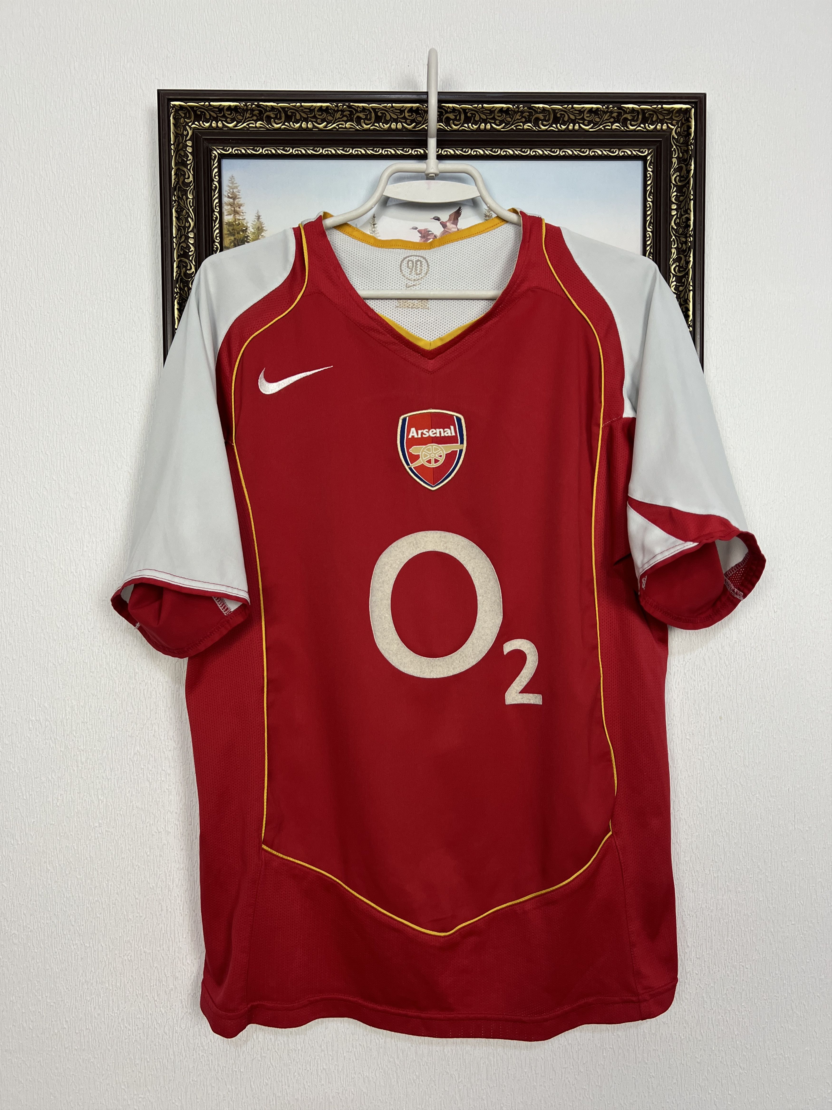 Nike Arsenal Home football shirt 2004 Soccer Jersey Rare Trikot Size US M / EU 48-50 / 2 - 1 Thumbnail