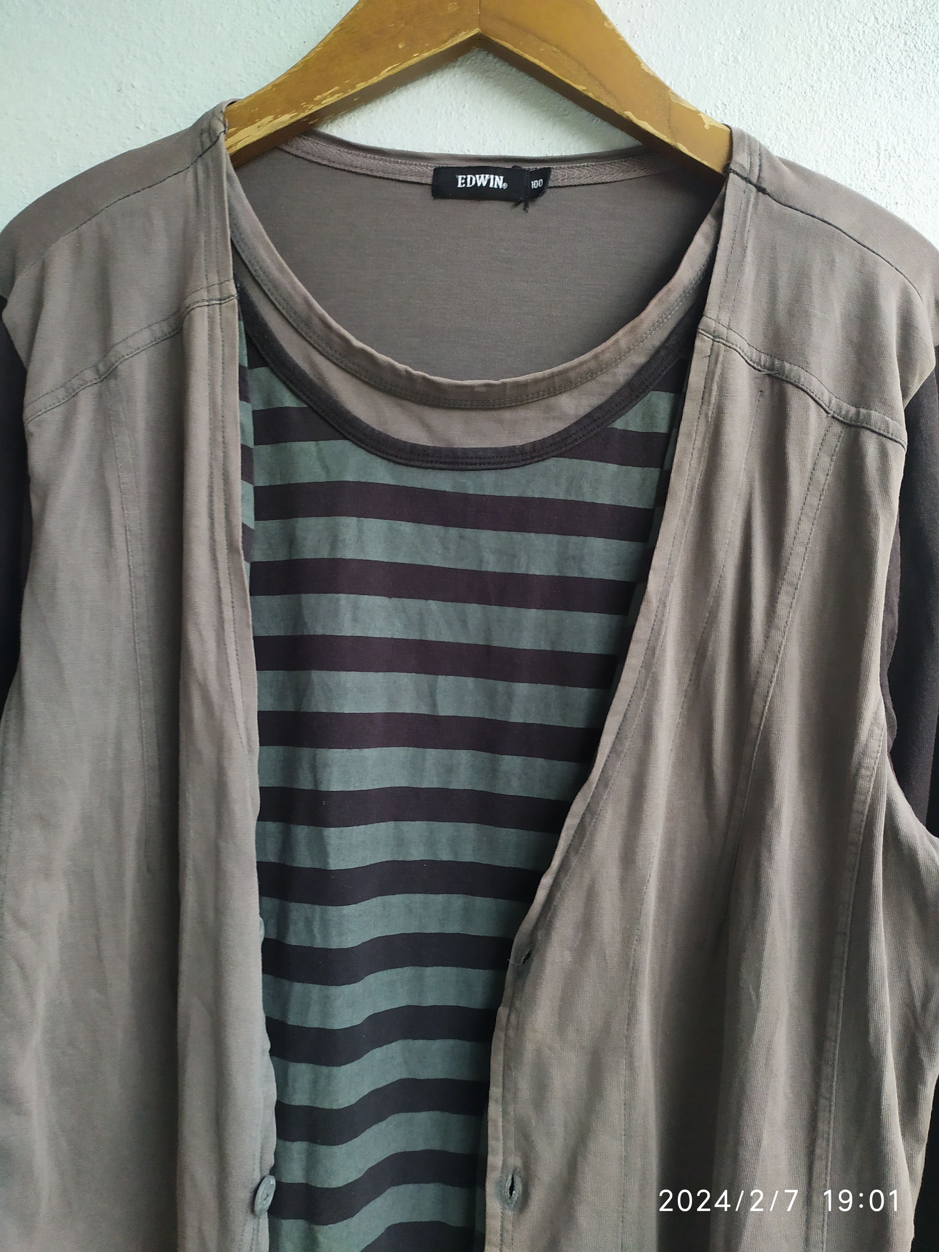 Edwin × Vintage Edwin Double Layer long Sleeve shirt Size US S / EU 44-46 / 1 - 4 Thumbnail