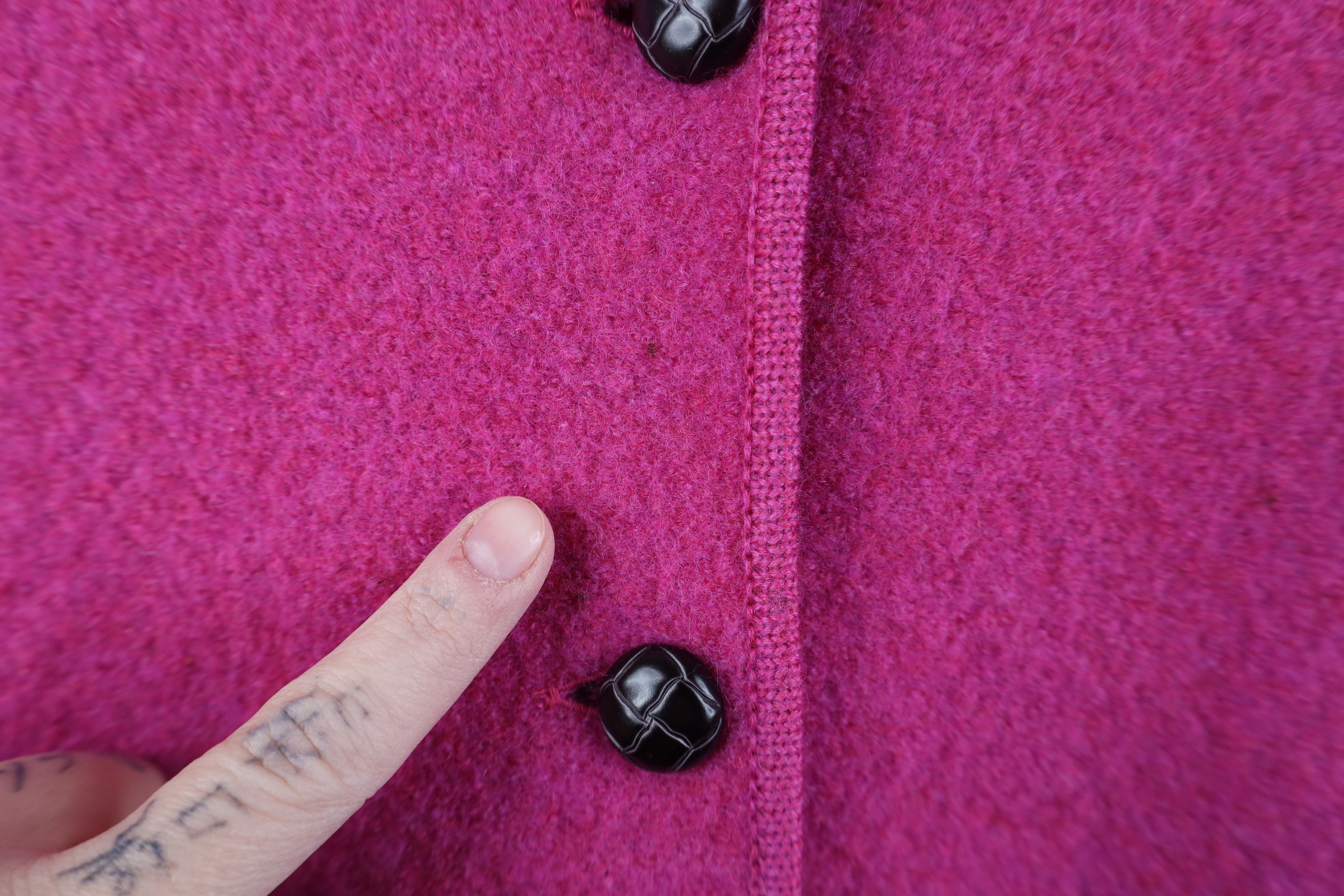 Lands' End Vintage Lands End Wool Button Blazer Sweater Jacket Jac Pink Size XL / US 12-14 / IT 48-50 - 4 Thumbnail