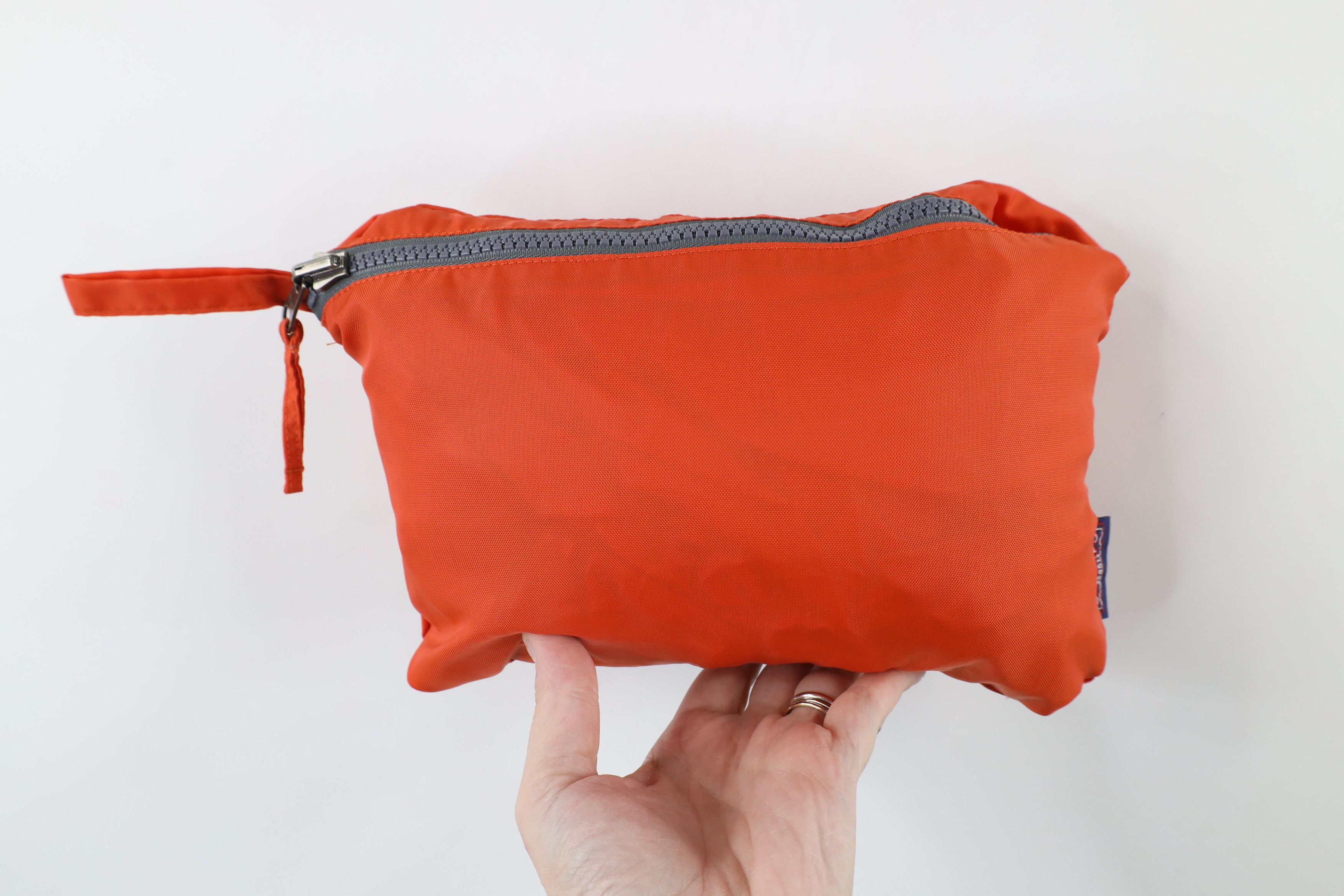 Vintage Vintage 90s Streetwear Packable Anorak Jacket Orange Nylon Size US XL / EU 56 / 4 - 11 Thumbnail