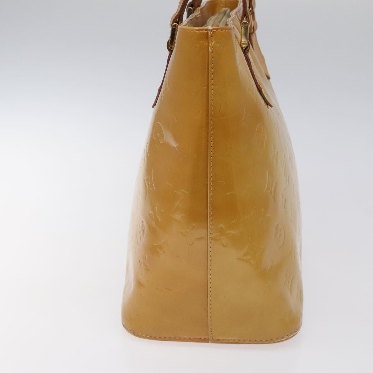 Louis Vuitton LOUIS VUITTON Monogram Vernis Houston Hand Bag Beige M91004 Size ONE SIZE - 4 Thumbnail