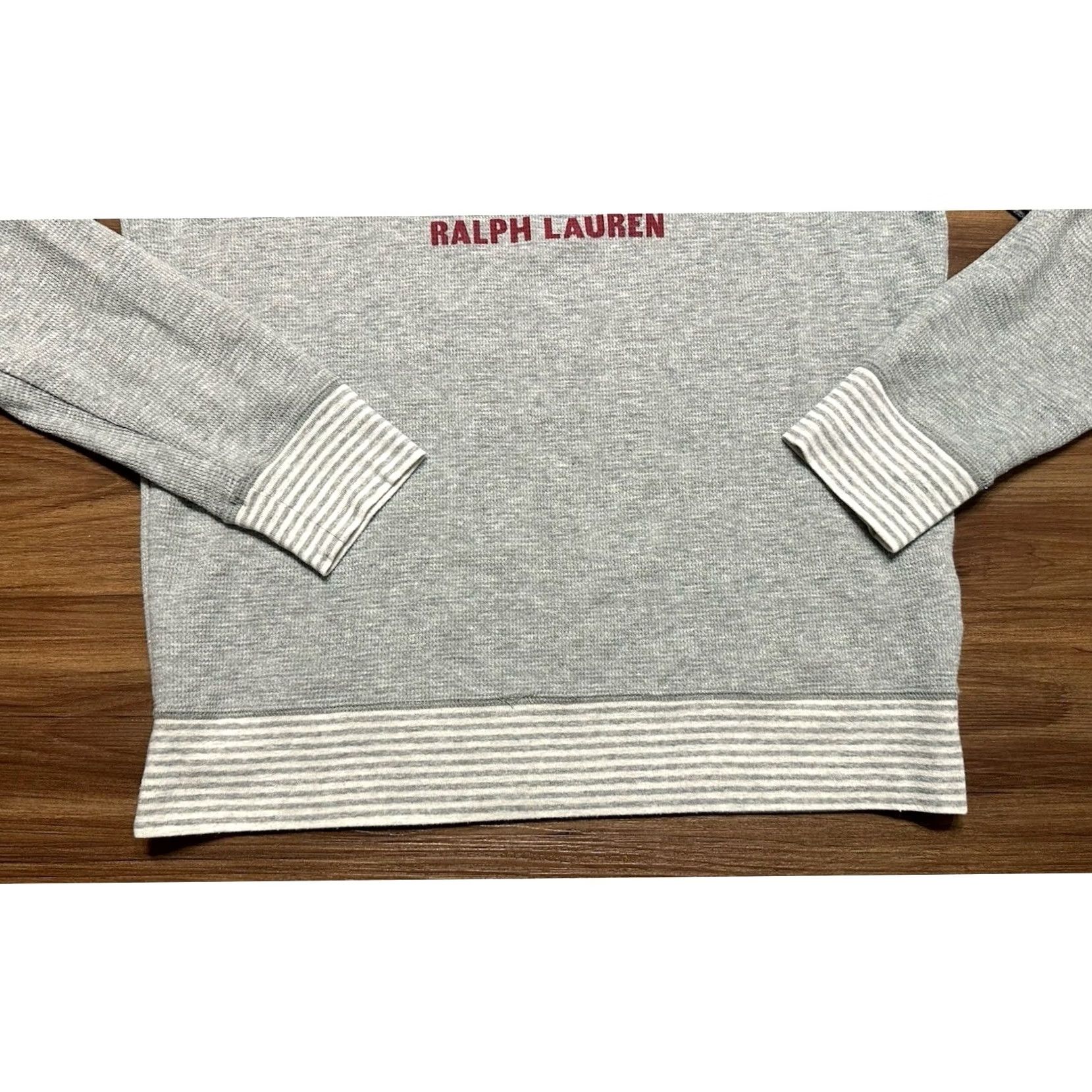 Polo Ralph Lauren Polo Ralph Lauren Gray Thermal Knit Shirt - Mens M Size US M / EU 48-50 / 2 - 3 Thumbnail