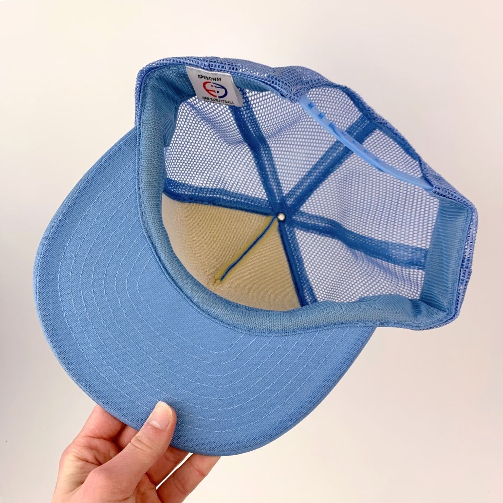 Vintage VINTAGE Vondracek Seeds Timken Kansas Blue Snapback Trucker Hat Cap Speedway One Size Size ONE SIZE - 4 Thumbnail