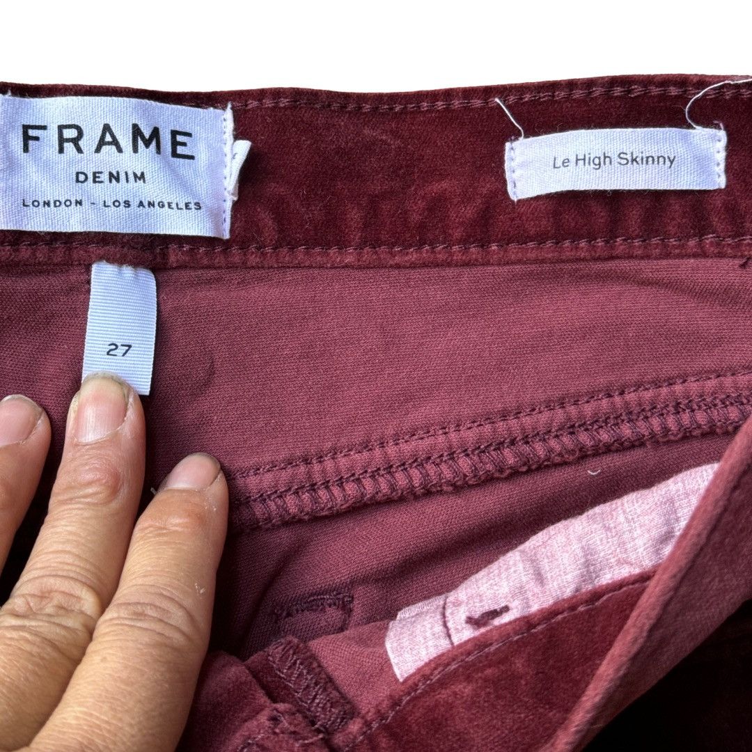 Frame Frame Denim Le High Skinny Velvet Pants Size 27 Size 27" / US 4 / IT 40 - 2 Thumbnail