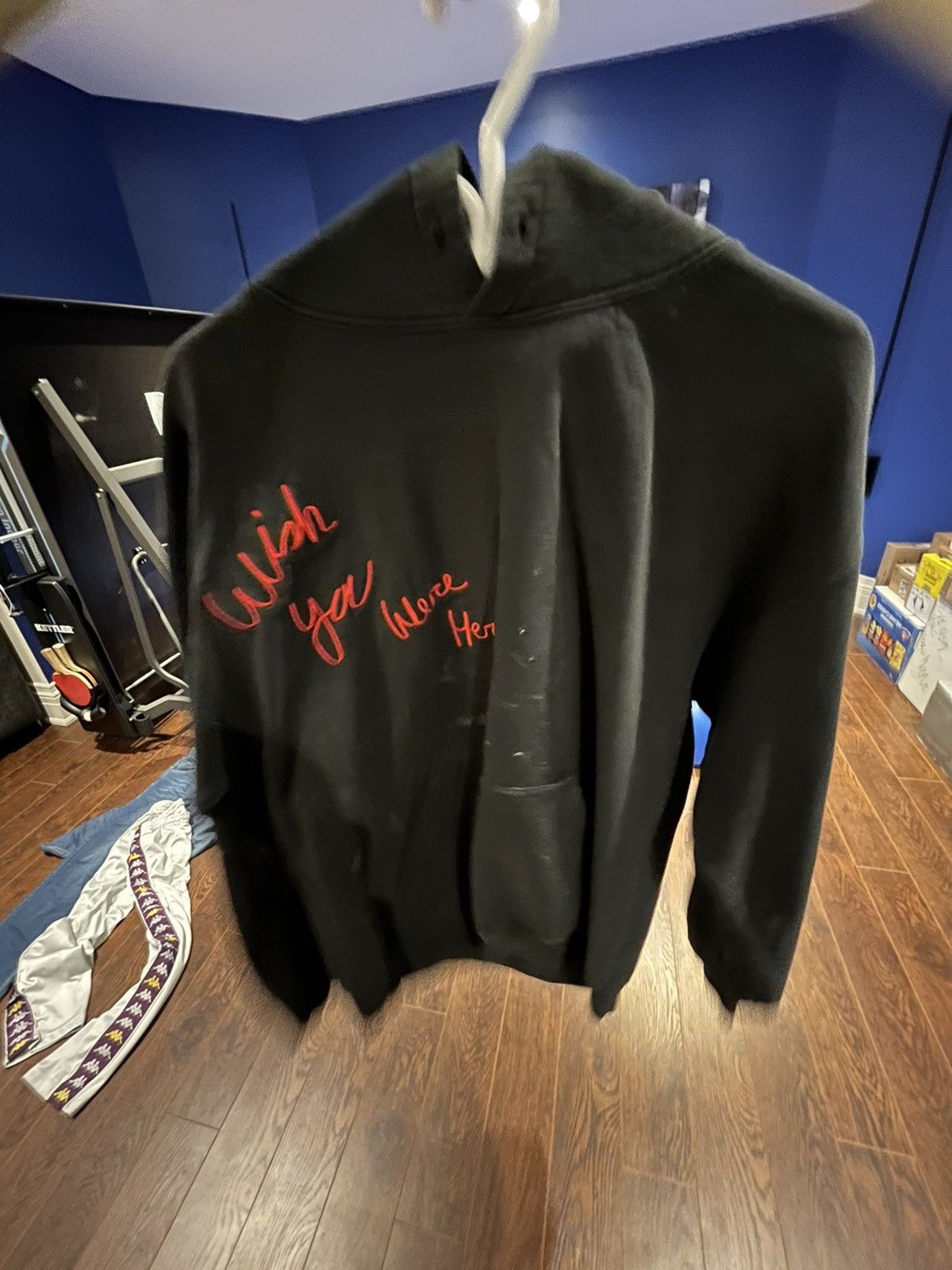 Travis Scott Ss19 Travis Scott Wish You Were Here Hoodie(glue damage) Size US M / EU 48-50 / 2 - 2 Thumbnail