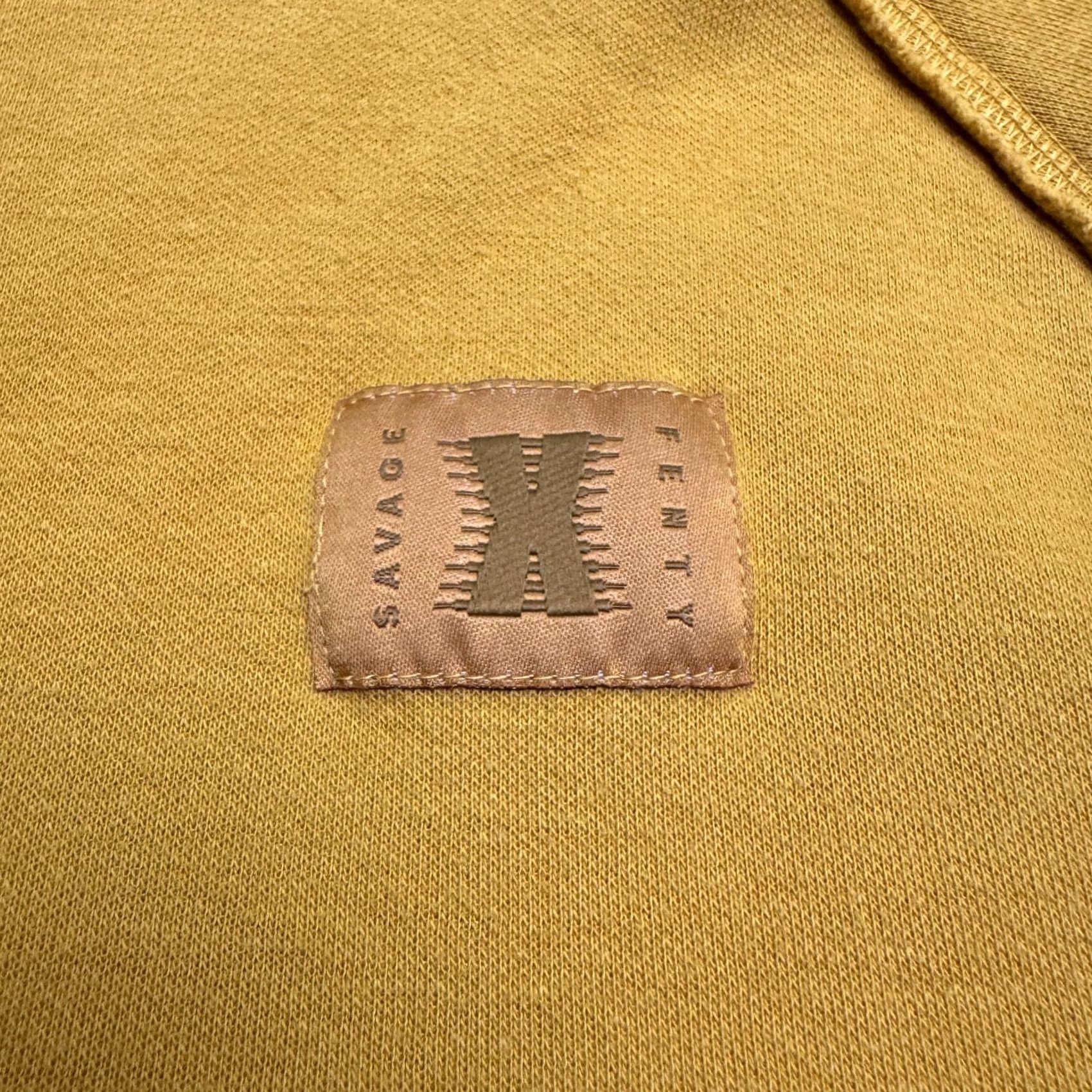 Vintage Savage x Fenty Pullover Hoodie Sweatshirt Women 2XL Mustard Raglan Fleece Casual Size XXL / US 16-18 / IT 52-54 - 4 Thumbnail