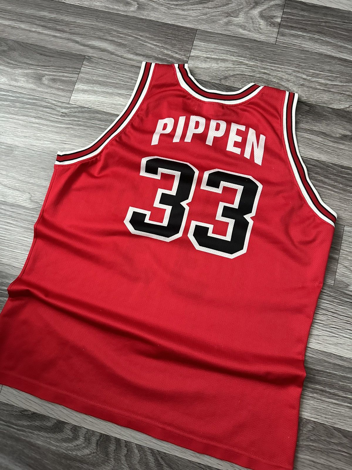 Champion Campion Chicago Bulls NBA Scottie Pippen 33 Vintage Jersey Size US XL / EU 56 / 4 - 4 Thumbnail