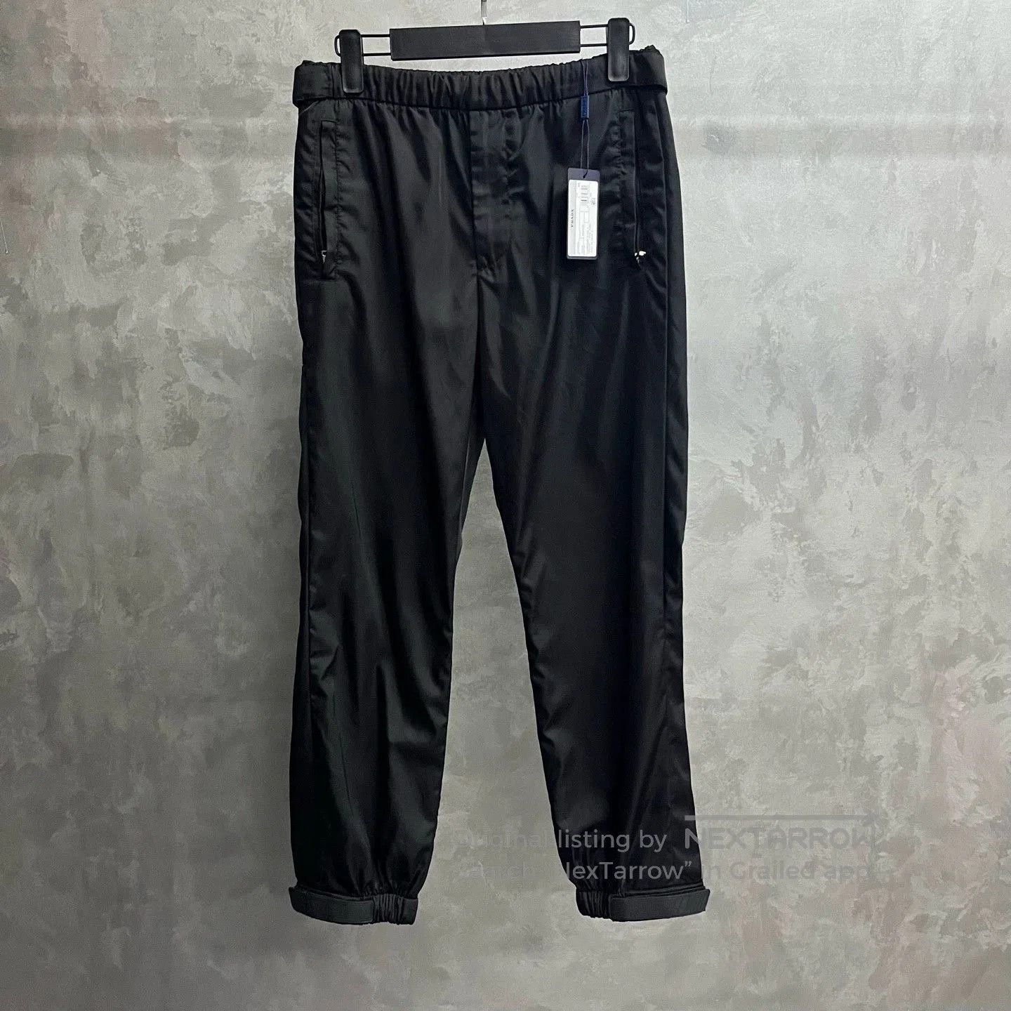 Prada prada black logo nylon casual pants. Size US 28 / EU 44 - 1 Thumbnail