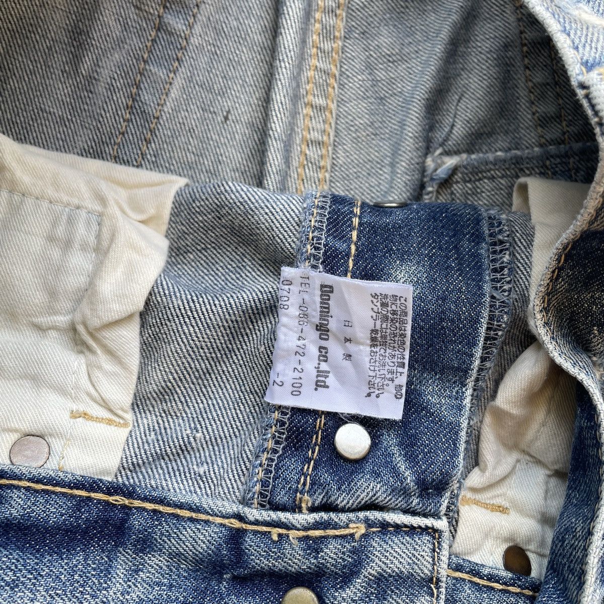 Japanese Brand W30💥 Vintage D.M.G Patchwork Faded Distressed Jeans Pants Size US 30 / EU 46 - 9 Thumbnail
