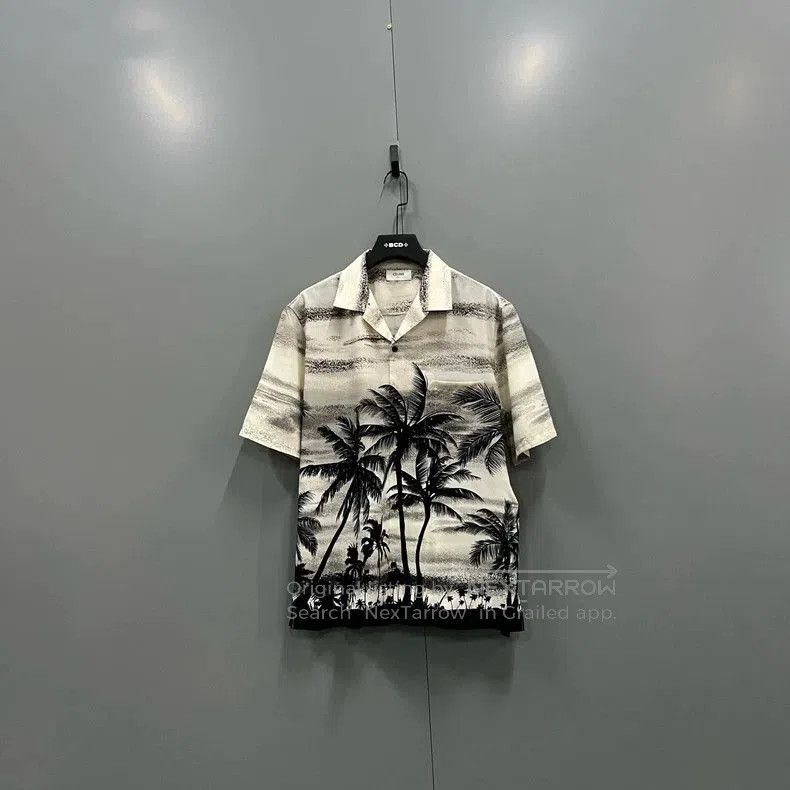 Celine Celine Palm Tree Print Short Sleeve Shirt. Size US L / EU 52-54 / 3 - 1 Thumbnail