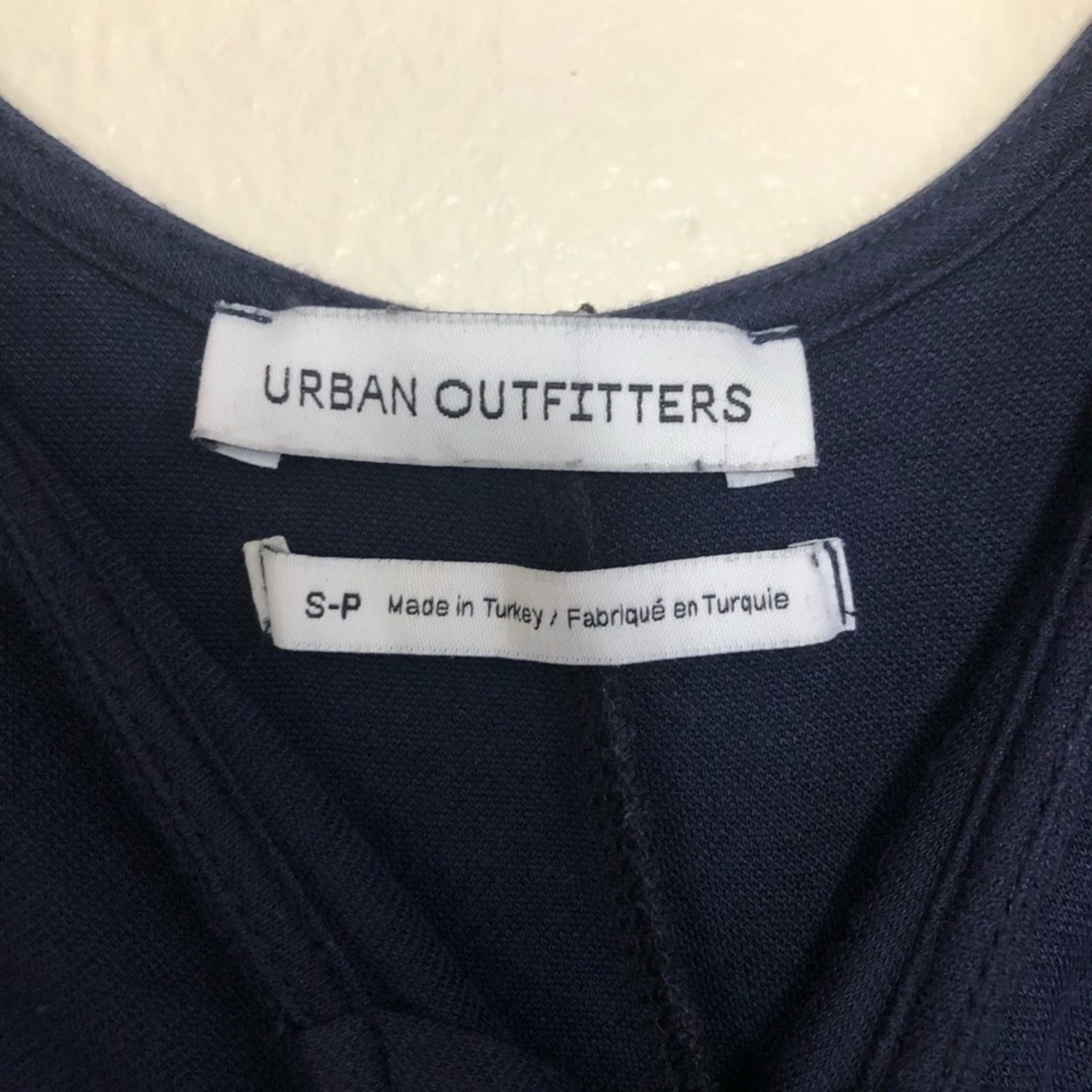Urban Outfitters Urban Outfitters Corrine Cupro Navy Blue Wide Leg Jumpsuit Size 27" / US 4 / IT 40 - 6 Thumbnail