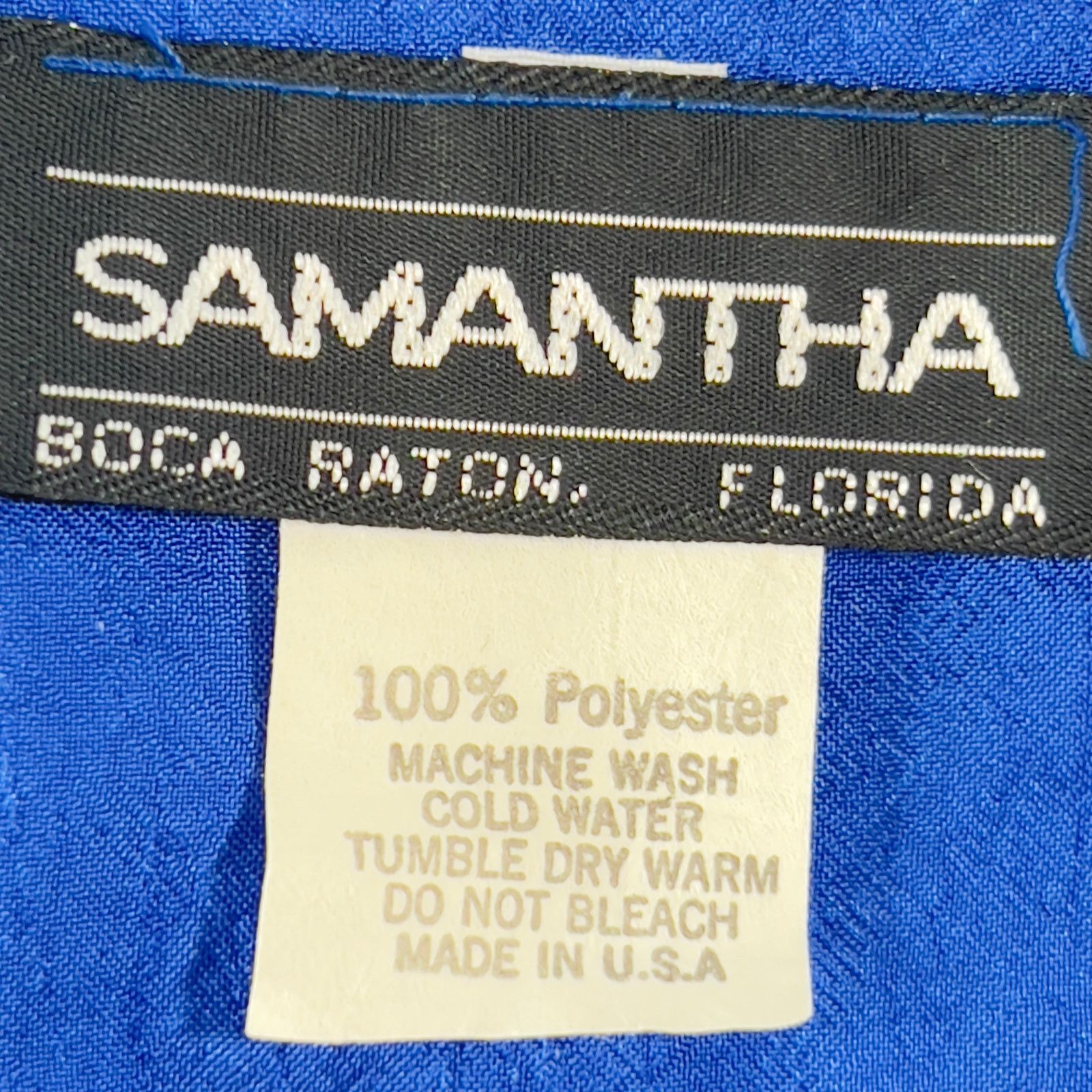 Other Samantha Boca Raton FL Top 100% Polyester Long Sleeve USA Size M / US 6-8 / IT 42-44 - 2 Thumbnail