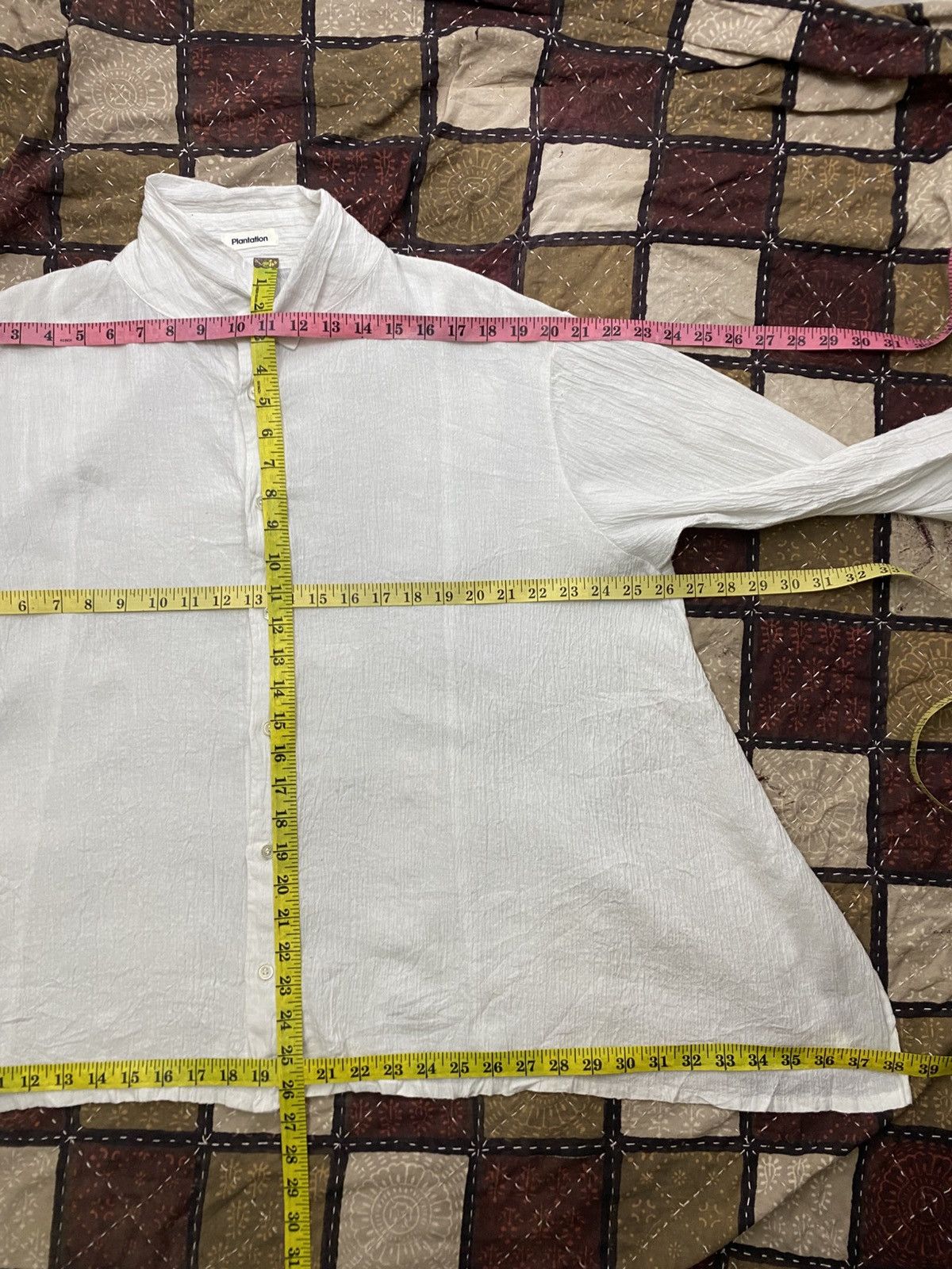 Issey Miyake Plantation Crinkled Cotton Shirt Made in Japan Size US M / EU 48-50 / 2 - 12 Thumbnail