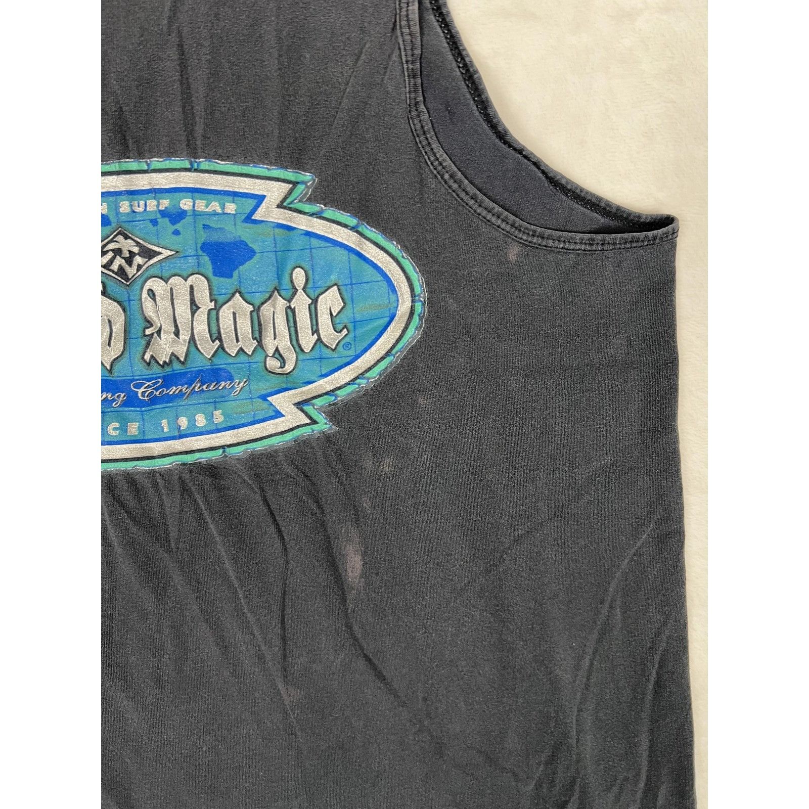 Vintage Vintage Island Magic Tank Top Shirt Mens Large Black Hawaiia Size US L / EU 52-54 / 3 - 8 Thumbnail