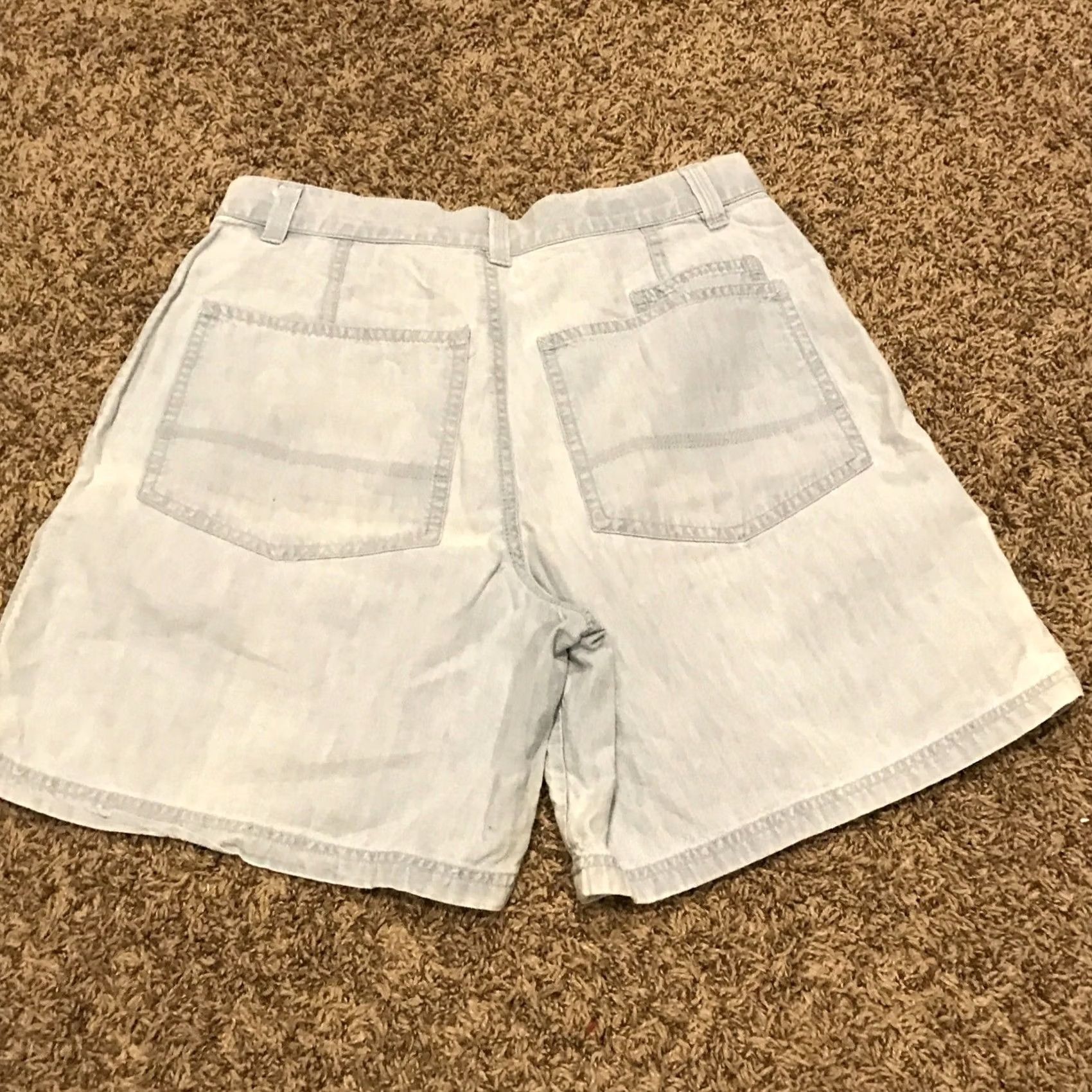 Liz Claiborne Claiborne Womens Shorts Denim Cotton Blue 29 Regular Waist 27 Inseam 6" High Rise Adult Casual American Chino Vintage No Size 29" - 5 Thumbnail