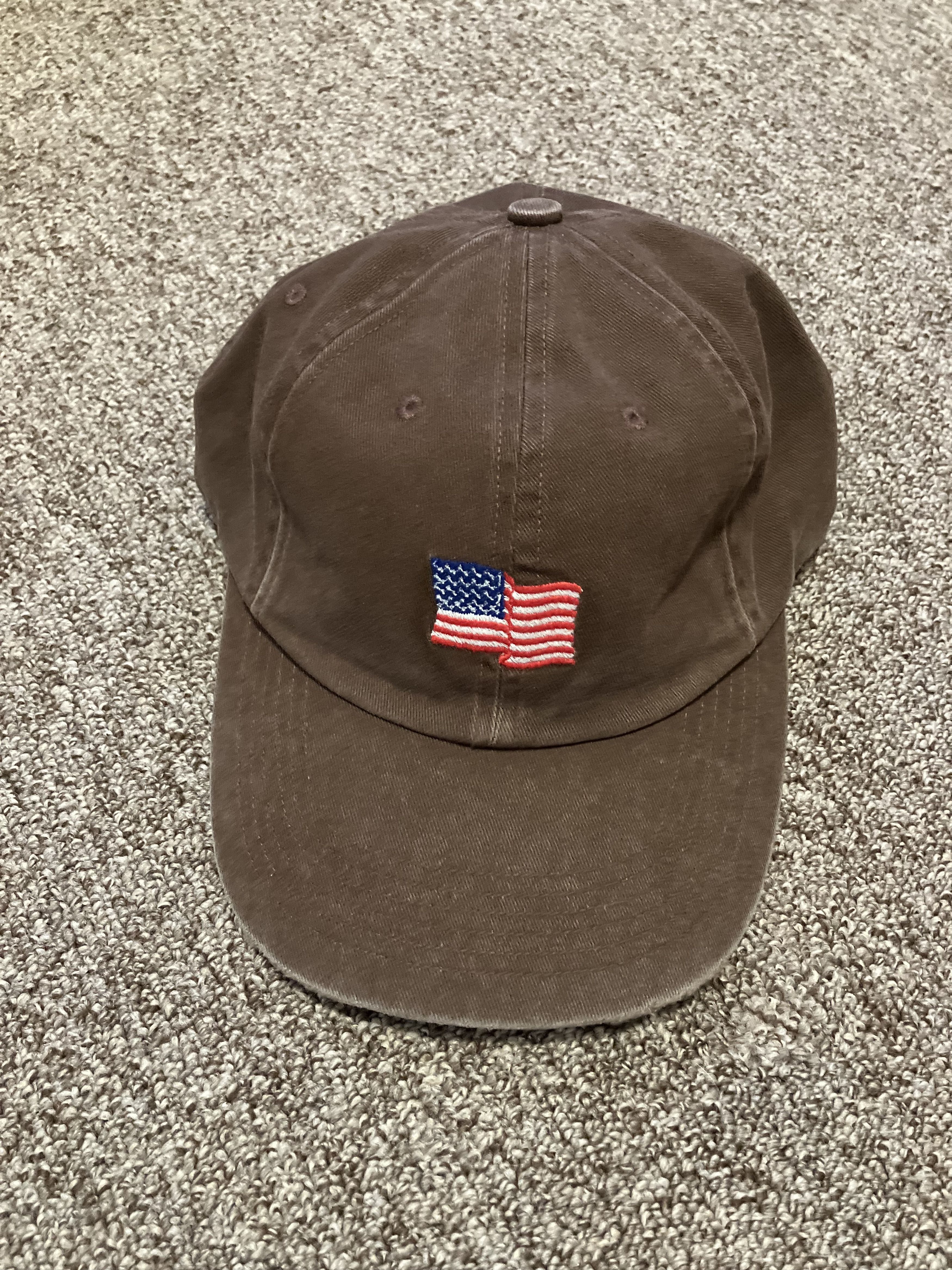 Cherry LA Cherry Los Angeles Mini Flag 6 Panel Embroidered Hat (Brown) Size ONE SIZE - 2 Thumbnail