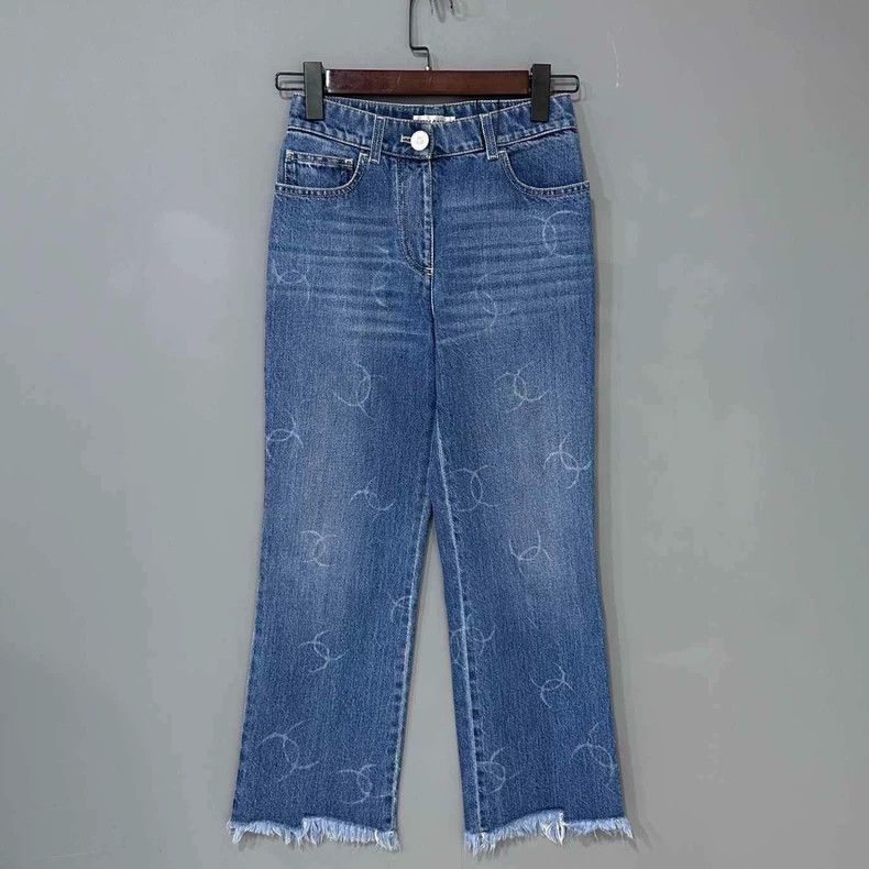 Chanel Chanel Double C full-print jeans Size 42" / US 20 - 1 Thumbnail