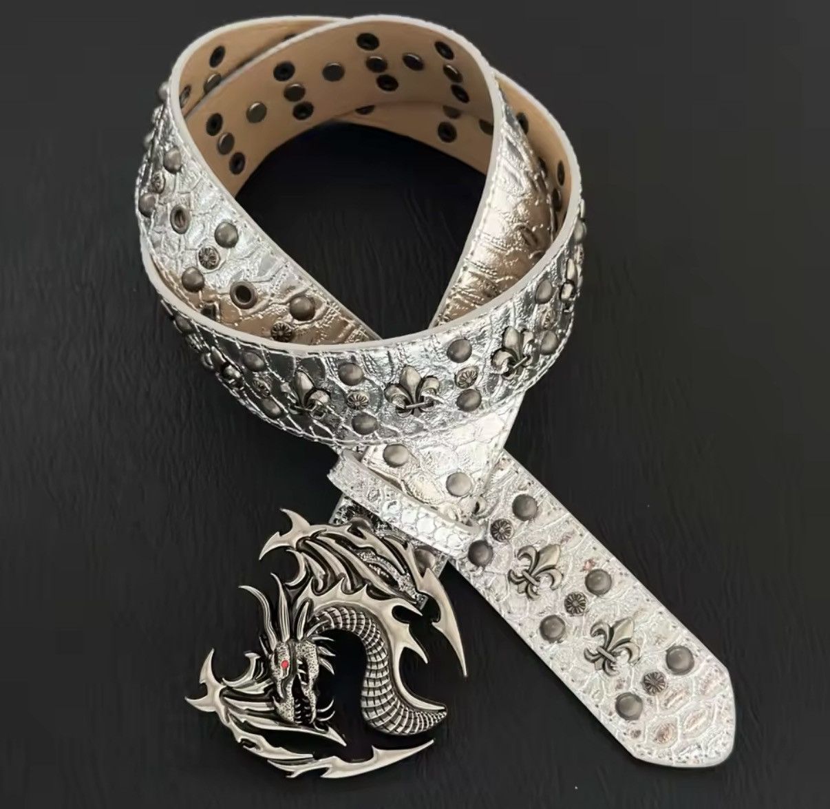 Japanese Brand Chinese Style Gothic Metal Dragon Belt Size ONE SIZE - 1 Thumbnail