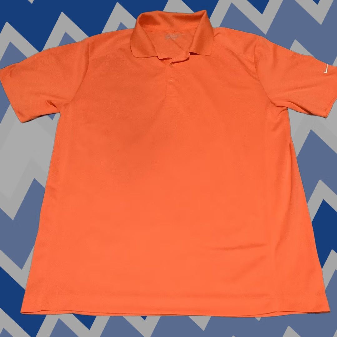 Nike Nike Tour Performance Polo Shirt Mens L Orange Dri-Fit Golf Activewear Shirt Size US L / EU 52-54 / 3 - 1 Thumbnail