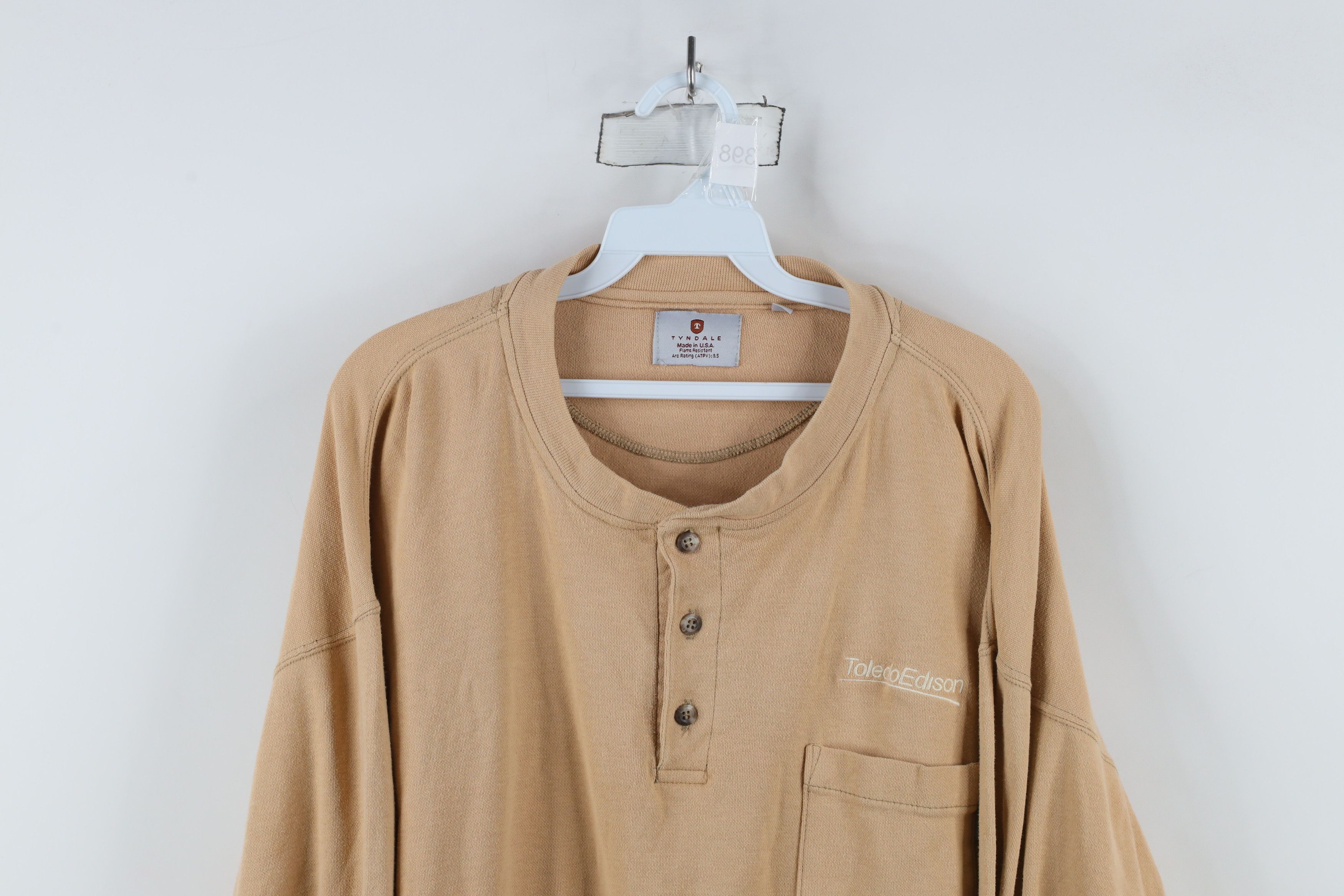Vintage Tyndale FR Flame Resistant Long Sleeve Henley T-Shirt USA Size US XL / EU 56 / 4 - 2 Thumbnail