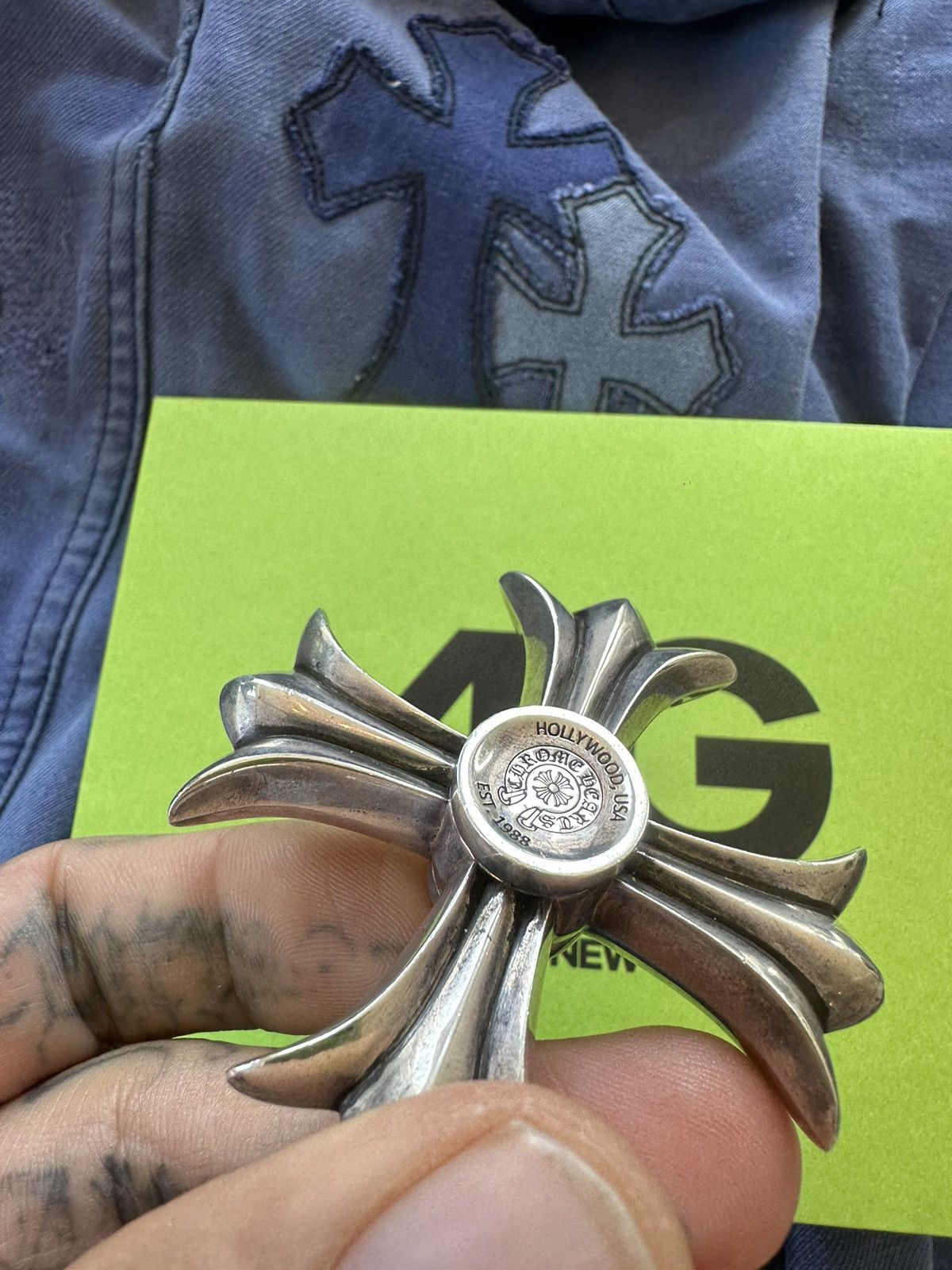 Chrome Hearts Chrome Hearts Cross Plus SOLID SILVER FIDGET SPINNER Size ONE SIZE - 15 Thumbnail