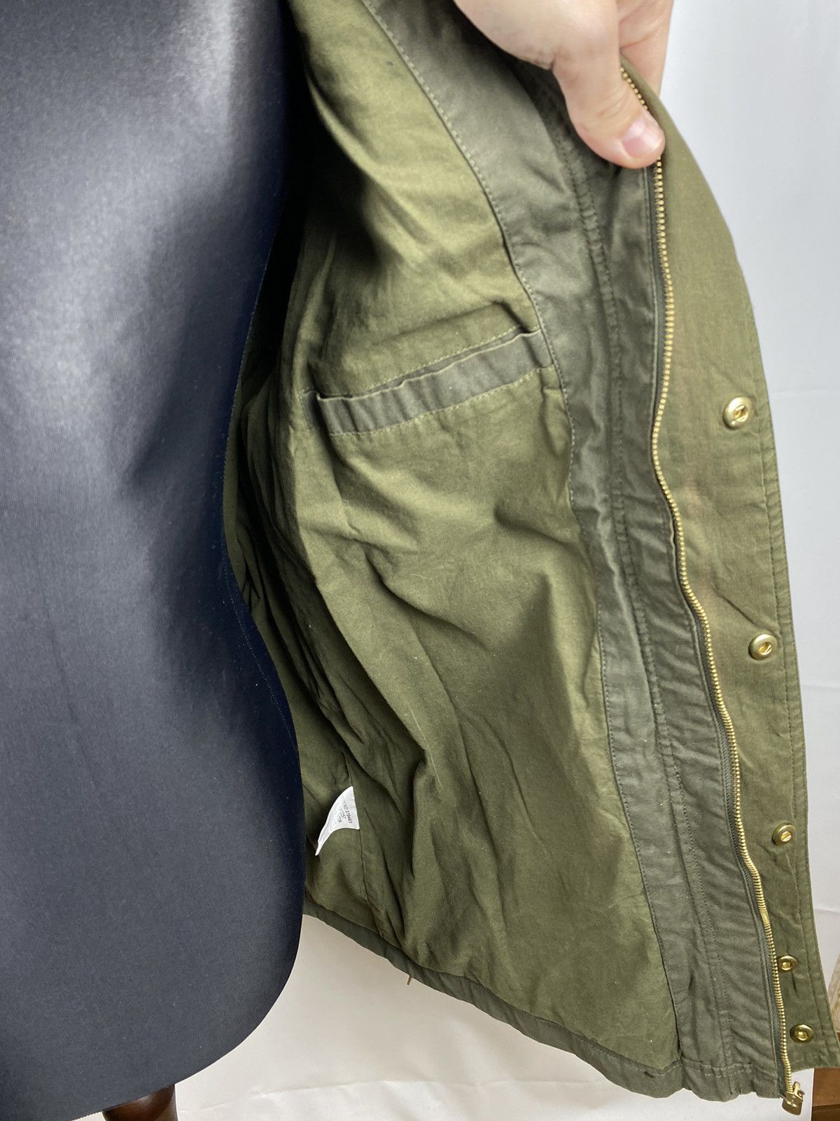 Designer Rivington Denim NYC Waxed Cotton Jacket Belted XL Size US XL / EU 56 / 4 - 14 Thumbnail