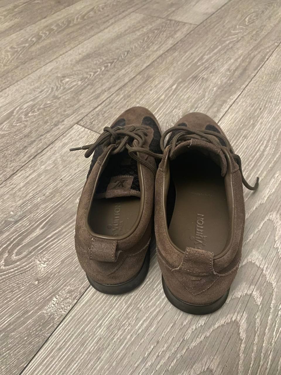Louis Vuitton Monogram brown leather sneakers shoes Size US 8 / IT 38 - 3 Thumbnail