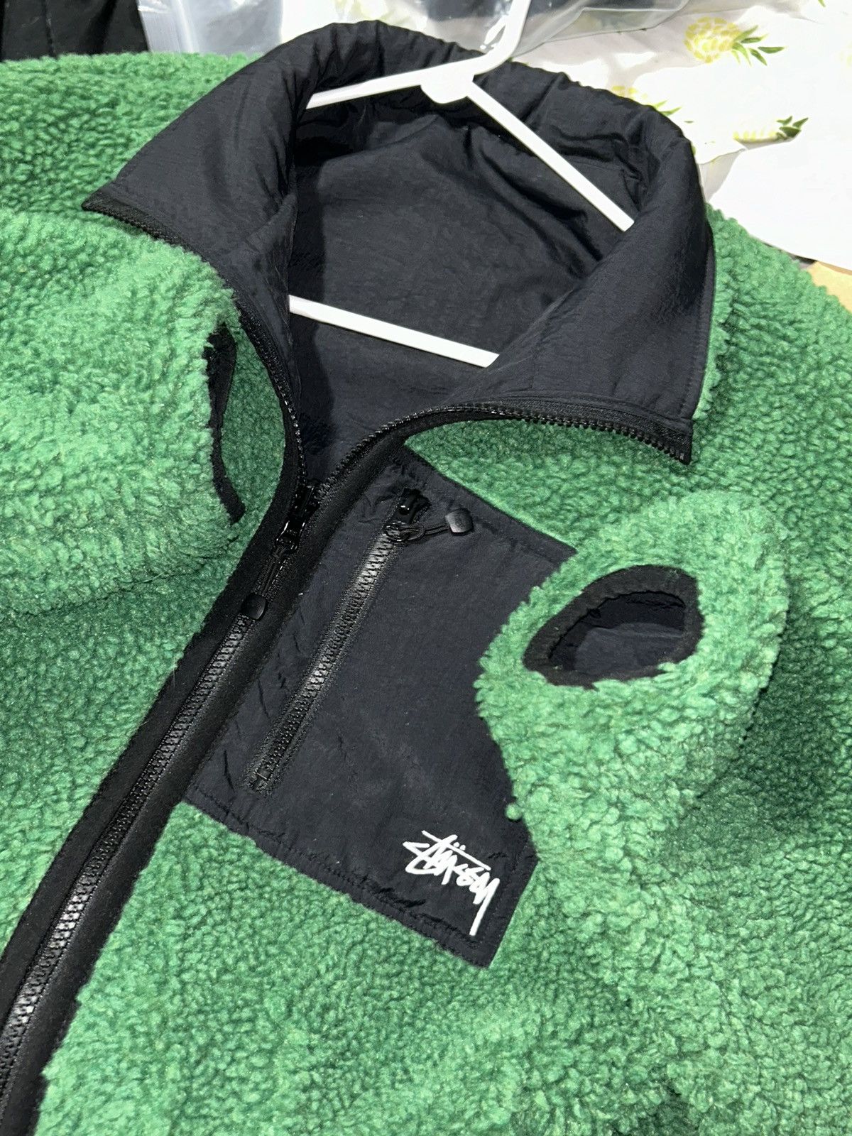 Stussy Stüssy Sherpa Reversible Jacket Green SS24 Stussy NEW Size US M / EU 48-50 / 2 - 6 Thumbnail