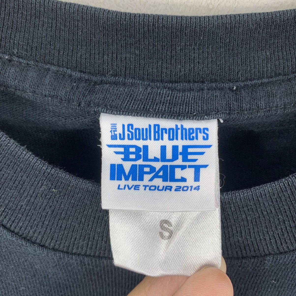 Japanese Brand J SOUL BROTHER Blue Impact 2014 Exile Tribe Japanese Tshirt Size US S / EU 44-46 / 1 - 7 Thumbnail