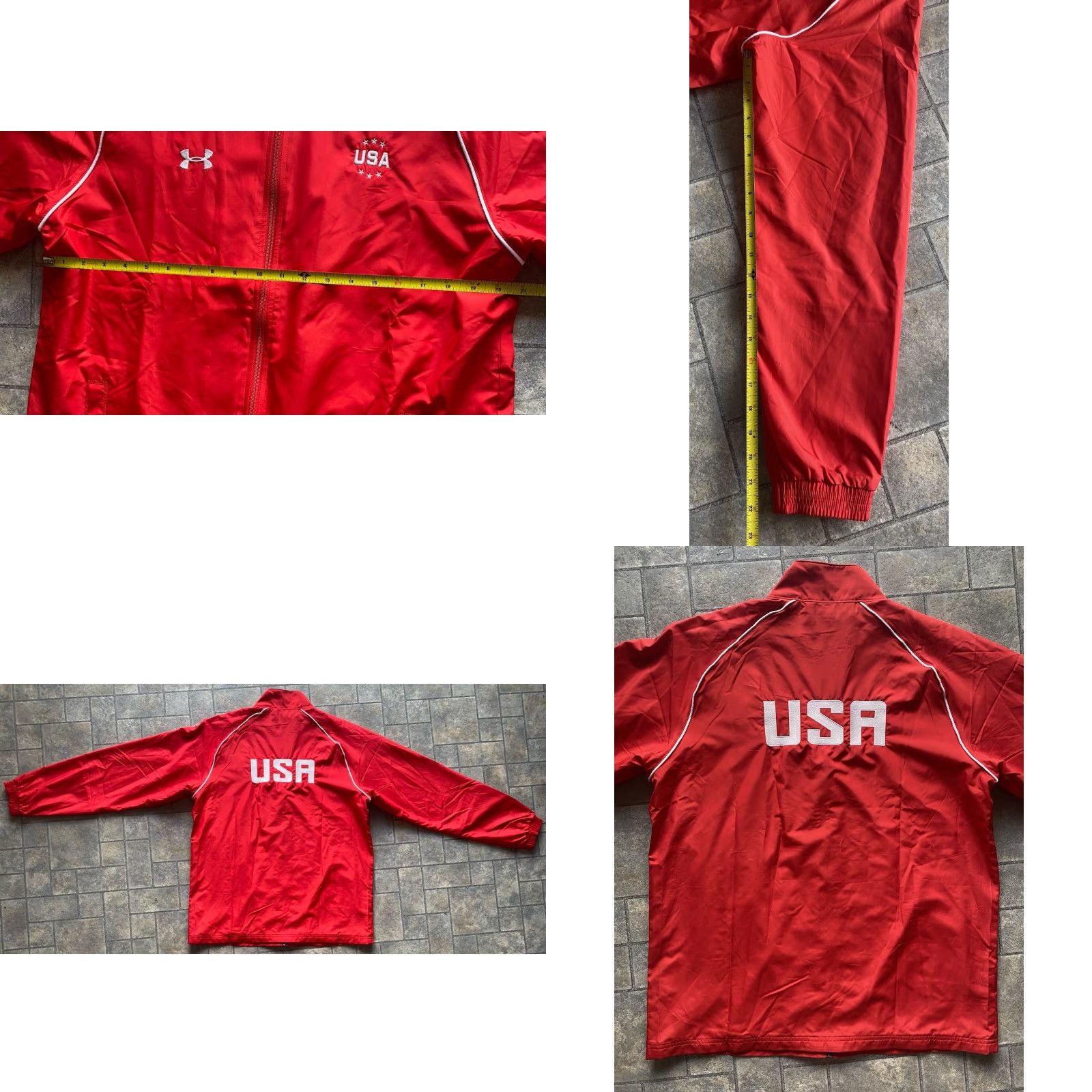 Under Armour Under Armour Team USA Jacket Mens M Red Full Zip All Season Gear Size US M / EU 48-50 / 2 - 9 Thumbnail