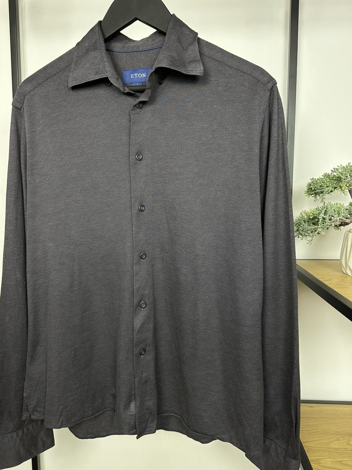 Eton Eton Polo Shirt Buttons Up Grey Cotton Luxury Classic Mens L Size US L / EU 52-54 / 3 - 3 Thumbnail