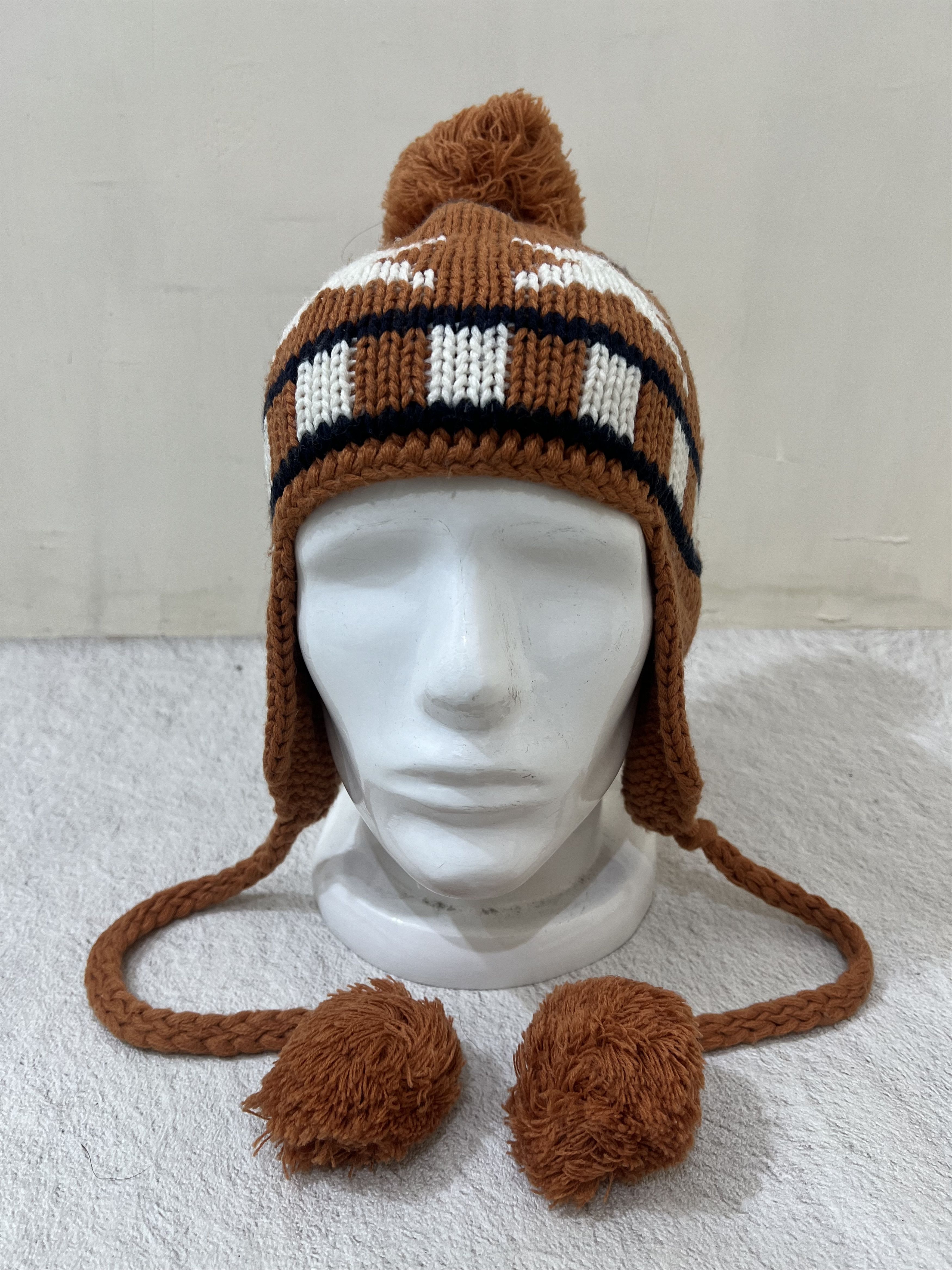 Japanese Brand 2000s Archival Hysteric Ear Flap Star Knit Beanie y2k Ifsix Size ONE SIZE - 2 Thumbnail