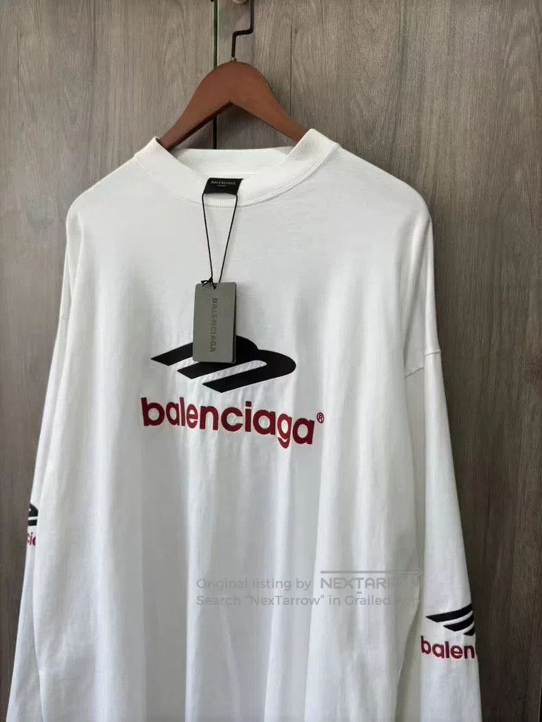 Balenciaga Balenciaga 3B Embroidered Logo Longsleeve. Size US S / EU 44-46 / 1 - 3 Thumbnail