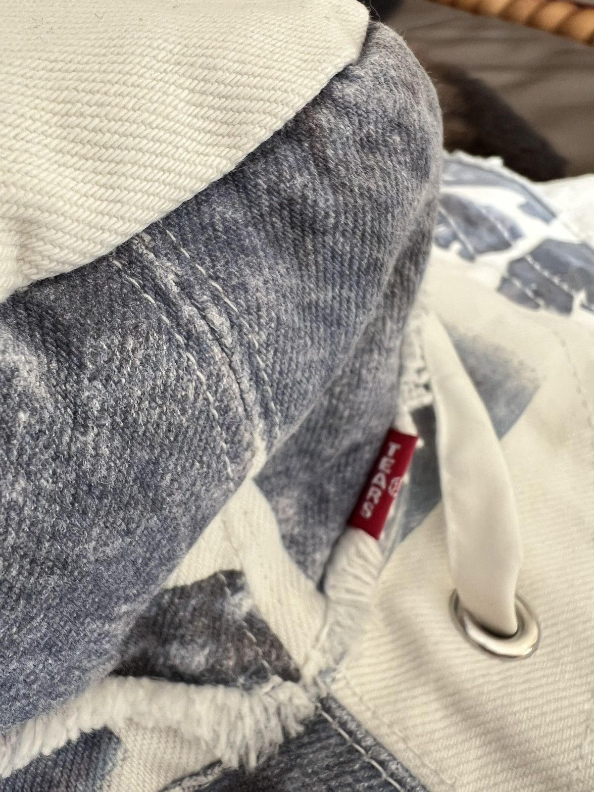 DENIM TEARS LEVIS X DENIM TEARS INDIGO HANDS SUN HAT Size ONE SIZE - 4 Thumbnail