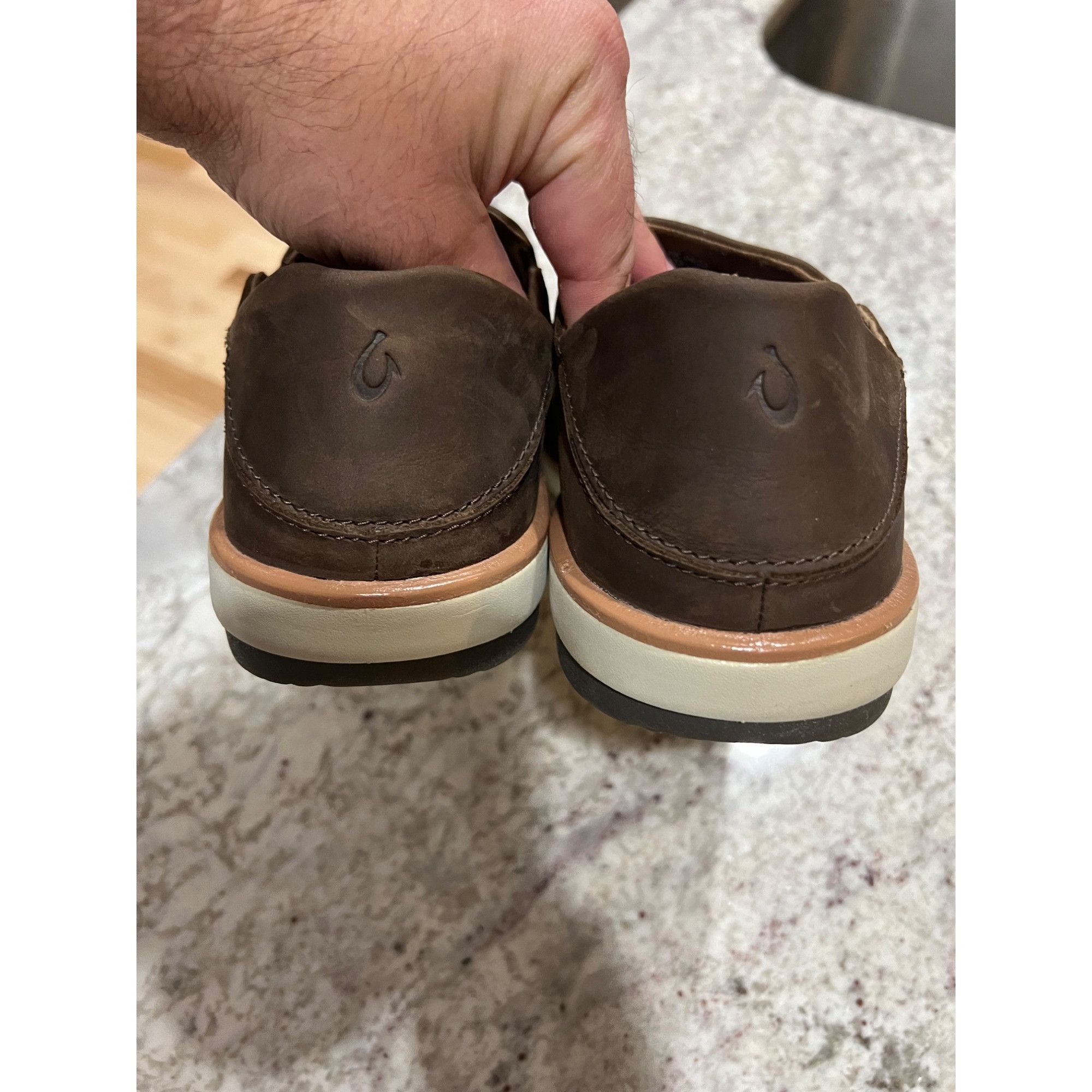 Olukai OLUKAI Kalia Men's Leather Shoe - Size 11.5 Size US 11.5 / EU 44-45 - 5 Thumbnail