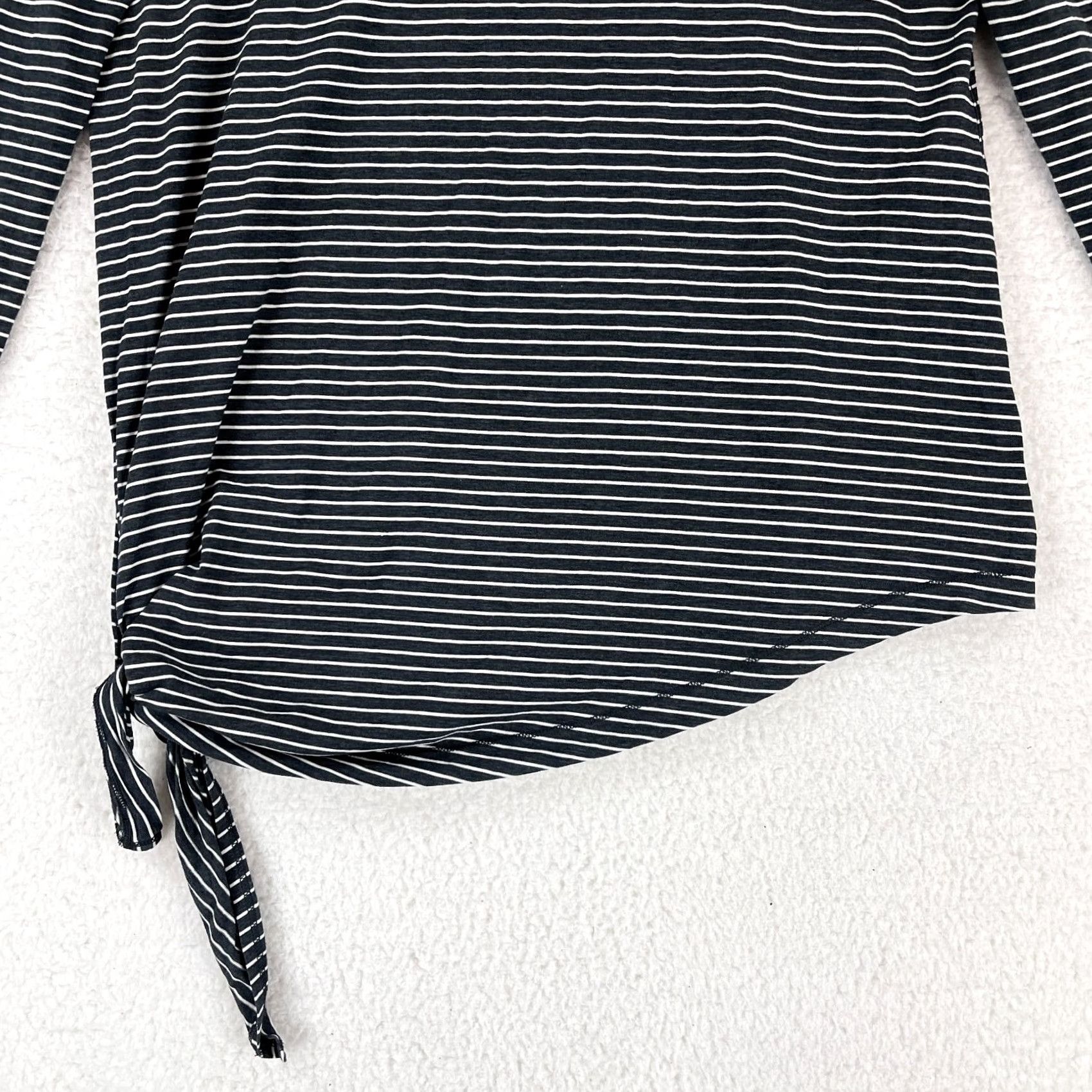 Lululemon Lululemon To The Point Shirt Womens Size 10 Long Sleeve Stripe Side Tie Pullover Size L / US 10 / IT 46 - 7 Thumbnail