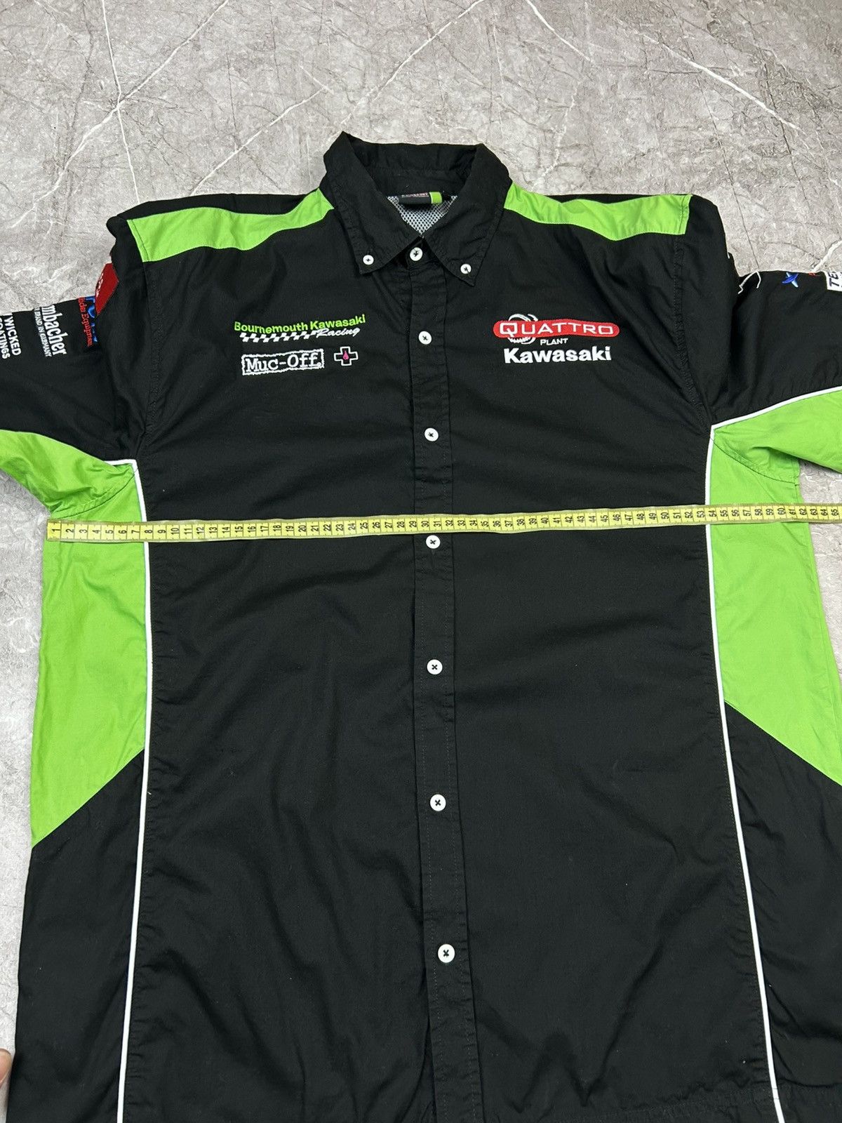 Formula 1 Kawasaki Vintage Racing Button Up Shirt Moto Size US XXL / EU 58 / 5 - 7 Thumbnail