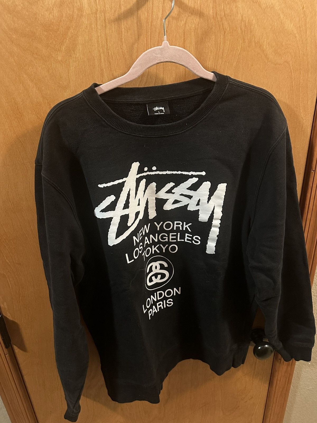 Stussy Stussy World Tour Crew Neck Size US L / EU 52-54 / 3 - 2 Thumbnail