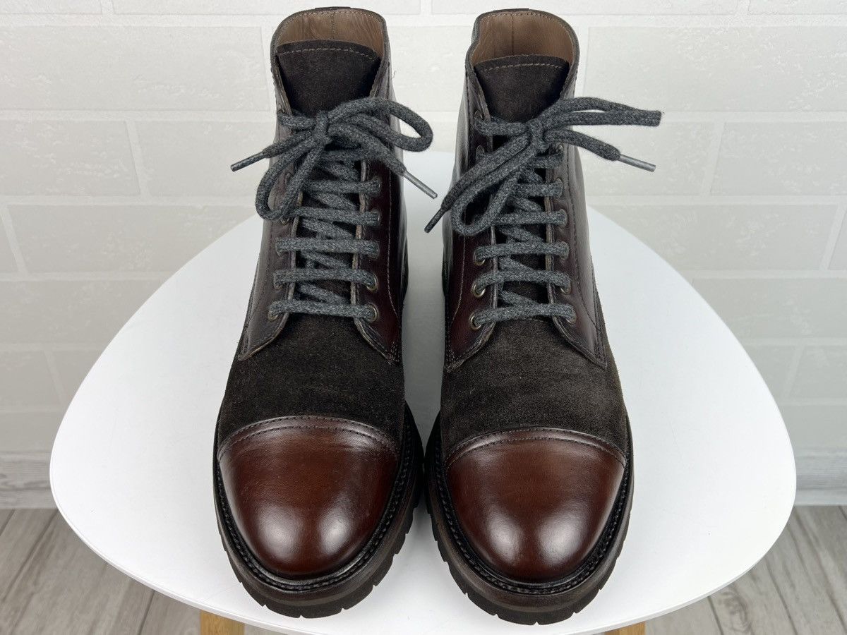 Brunello Cucinelli BRUNELLO CUCINELLI Boots Leather Suede Shoes Vibram Brown Size US 7 / EU 40 - 5 Thumbnail