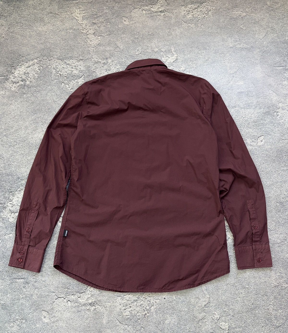 Just Cavalli Just Cavalli Archive Burgundy Pleated Shirt Italy IT 52 Size US L / EU 52-54 / 3 - 2 Thumbnail