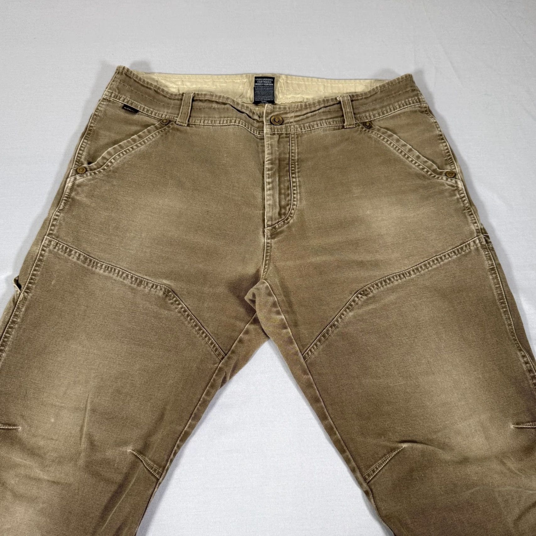 Doublet VINTAGE Kuhl The Lawless Pants Men 38x32 Brown Canvas Work Carpenter Stretch 5-Pocket Denim Style Regular Straight Mens Size US 38 / EU 54 - 2 Thumbnail