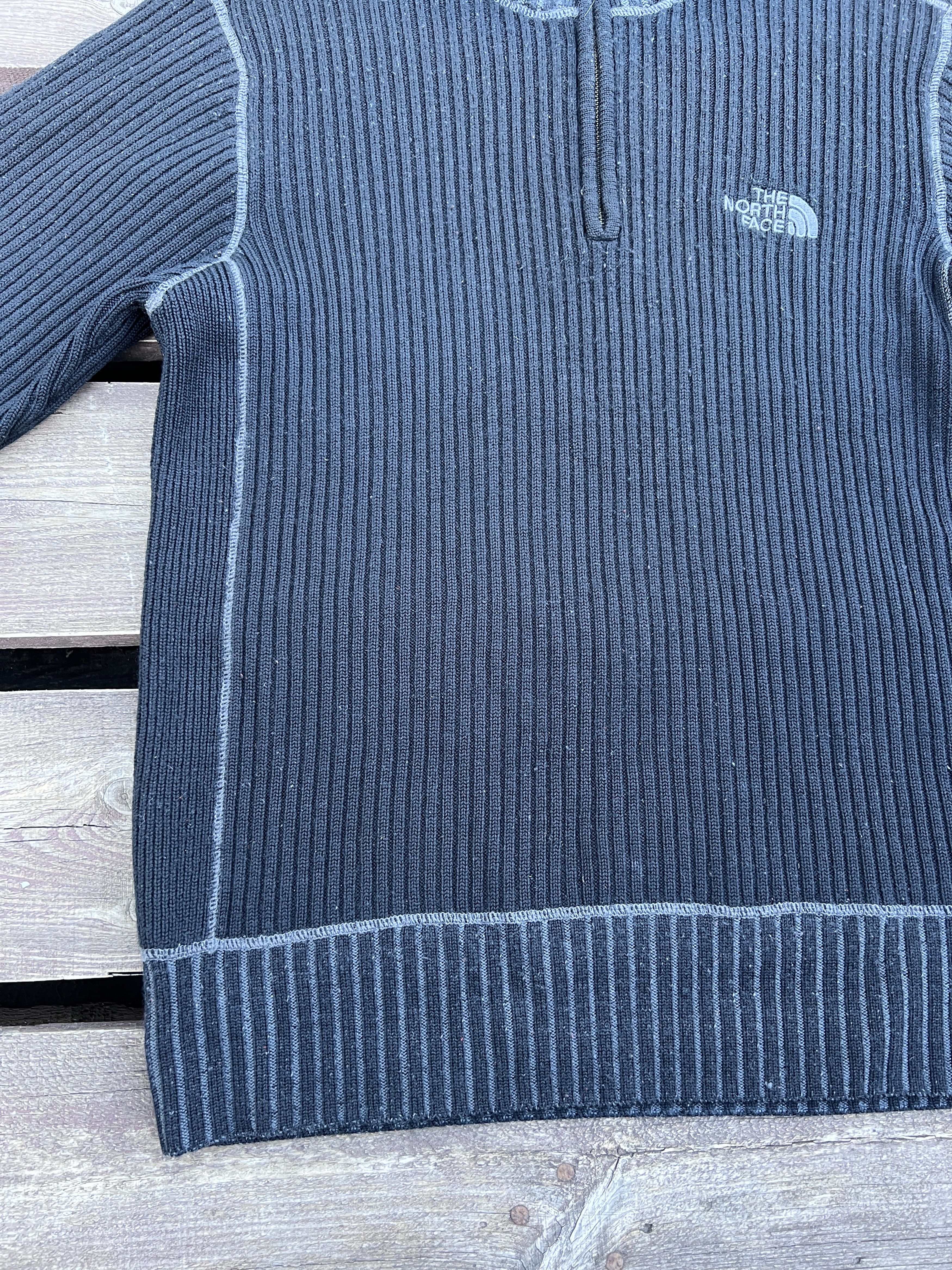 The North Face The Noth Face Y2K Vintage Knitted 1/4 Zip Up Sweater Size US L / EU 52-54 / 3 - 8 Thumbnail