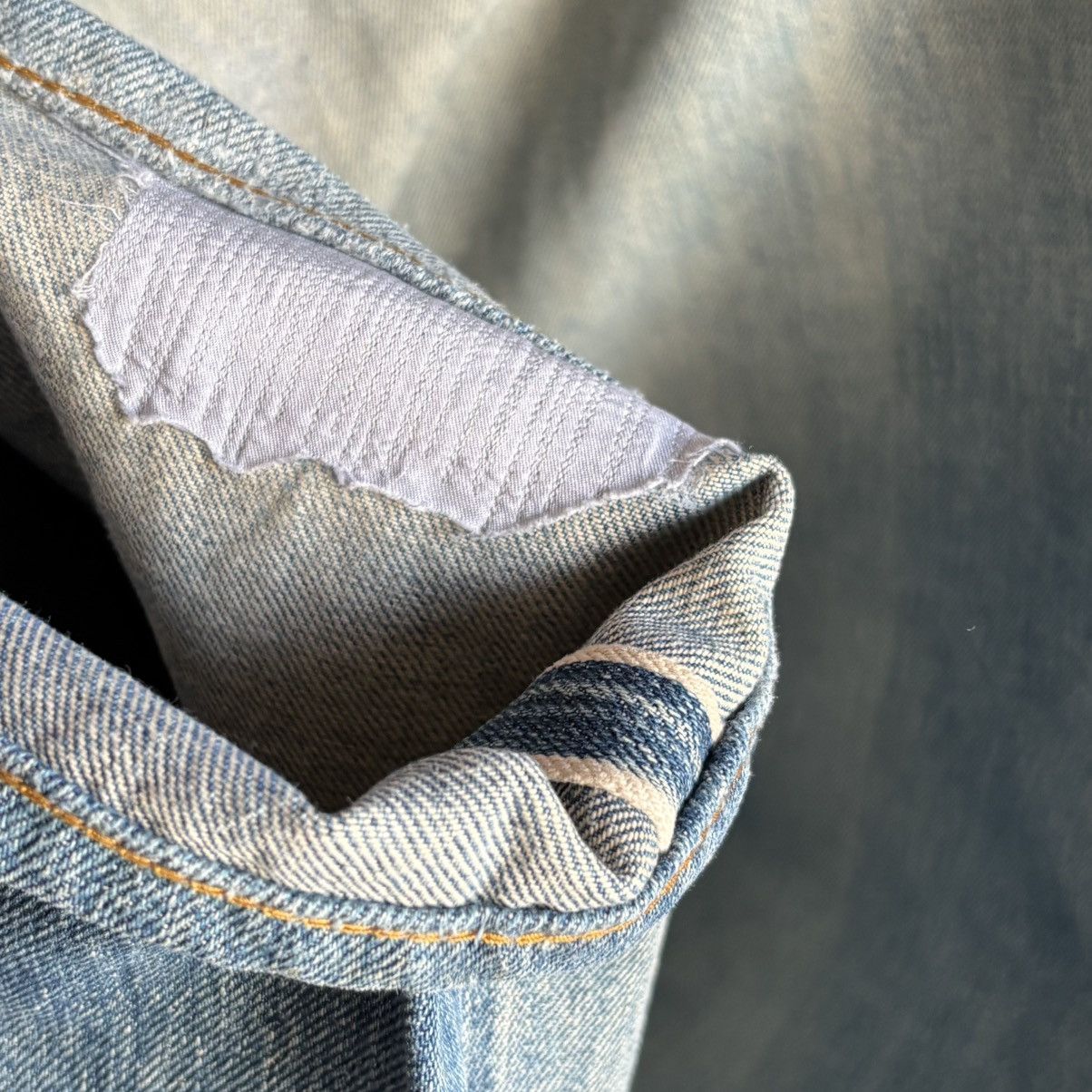Levi's Vintage Clothing Levi’s LVC Light Blue Big E Repaired Jeans Size 30 Size US 30 / EU 46 - 8 Thumbnail